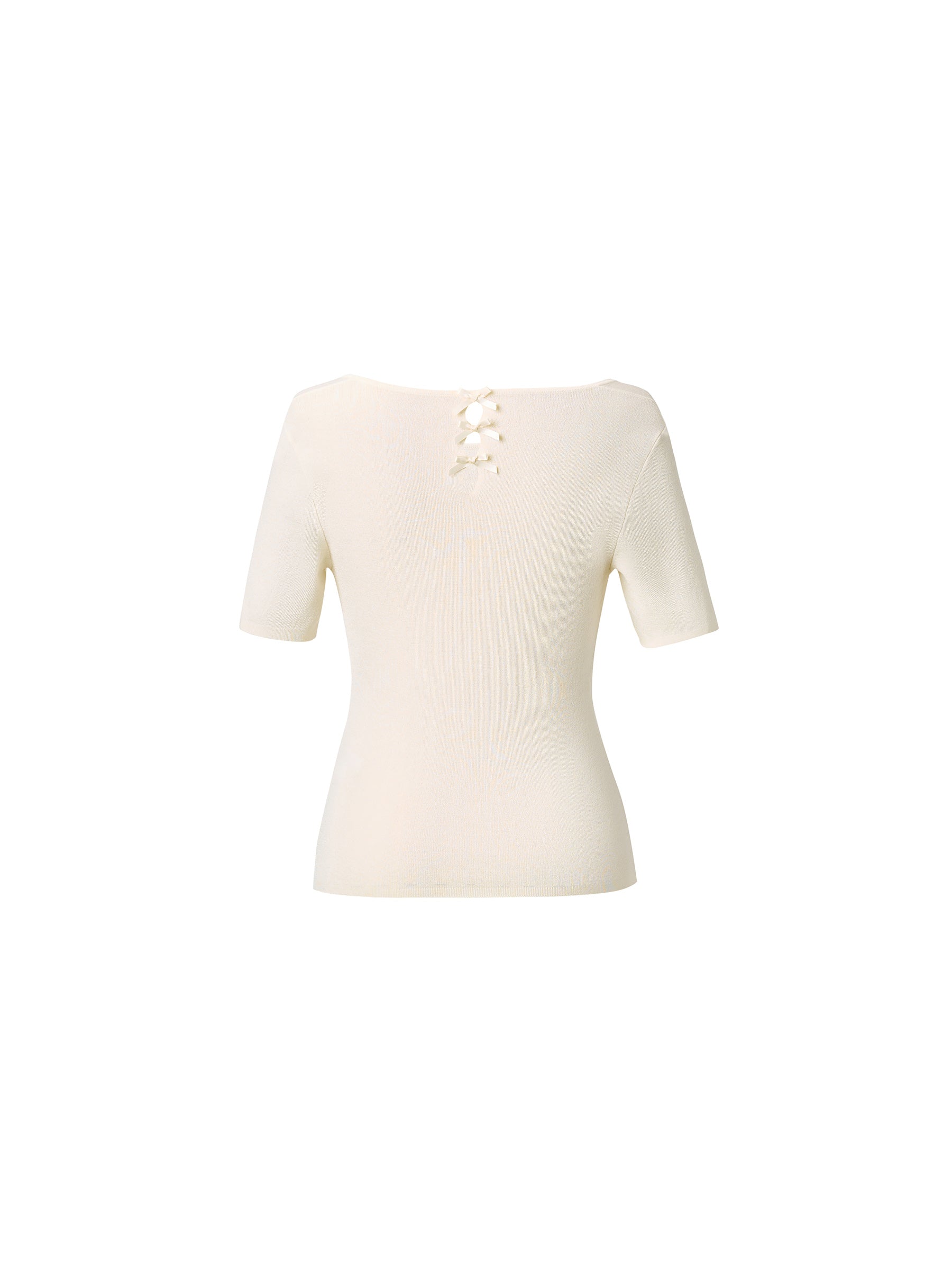 Satin Bow Coquette Knit