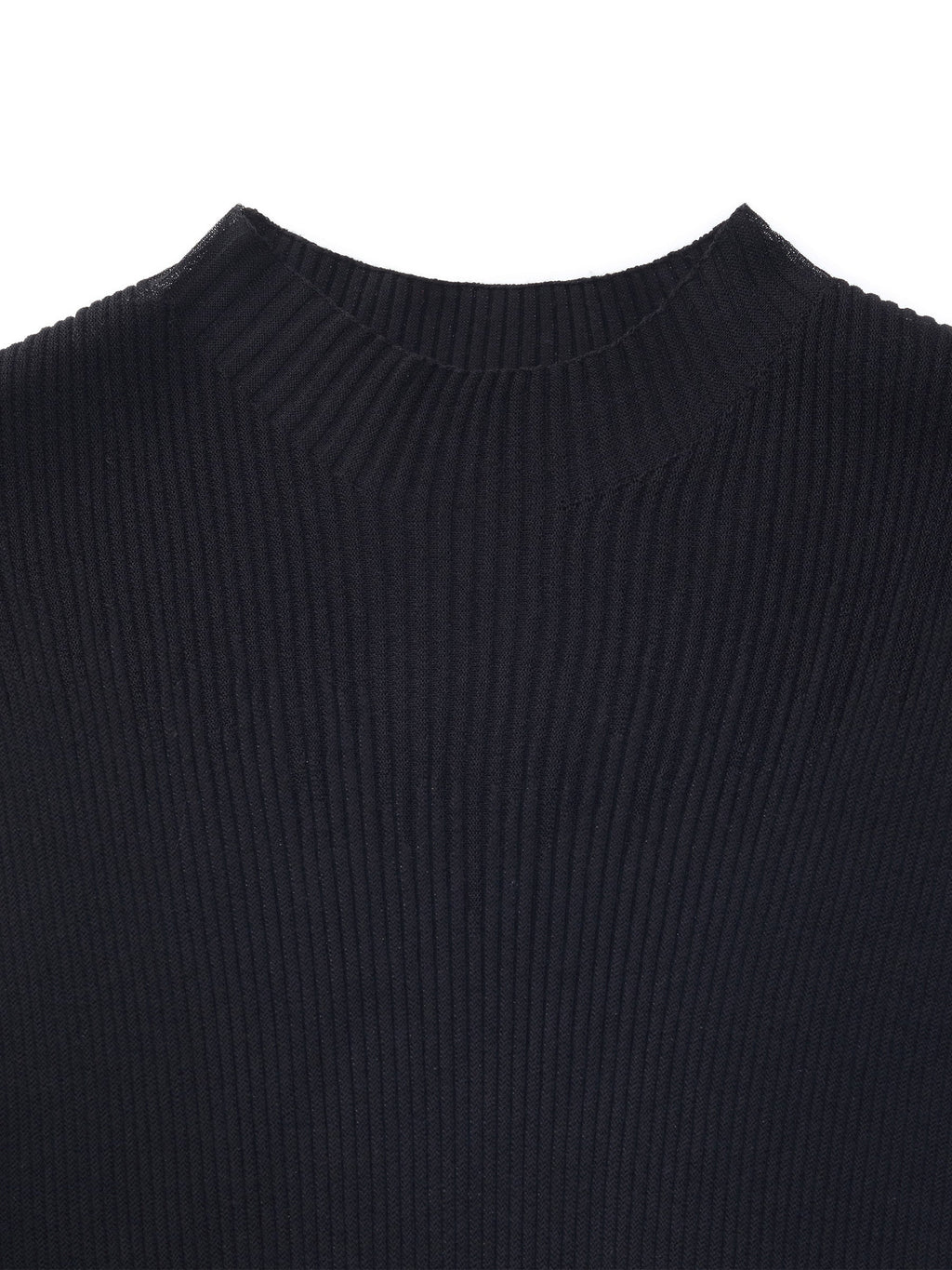 Mock-Neck Ruffle Tank