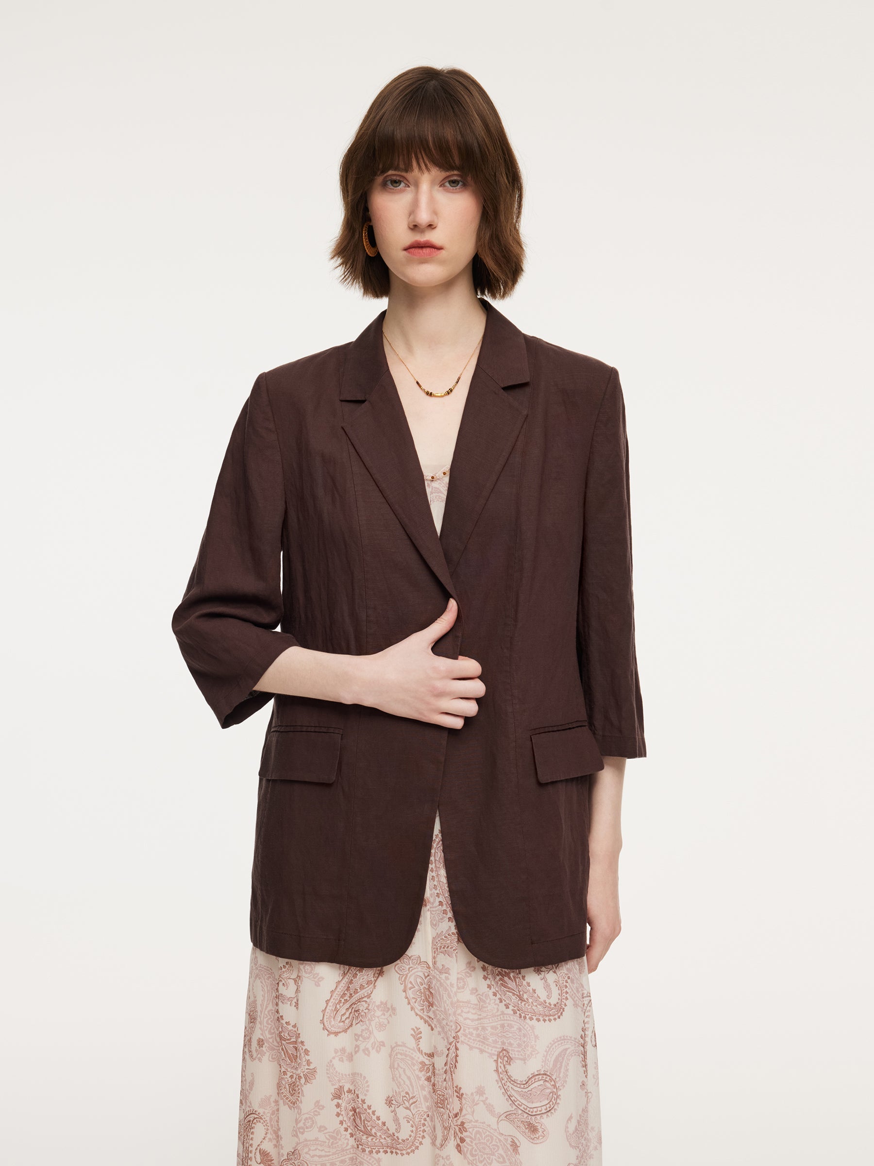 Linen Blend Blazer