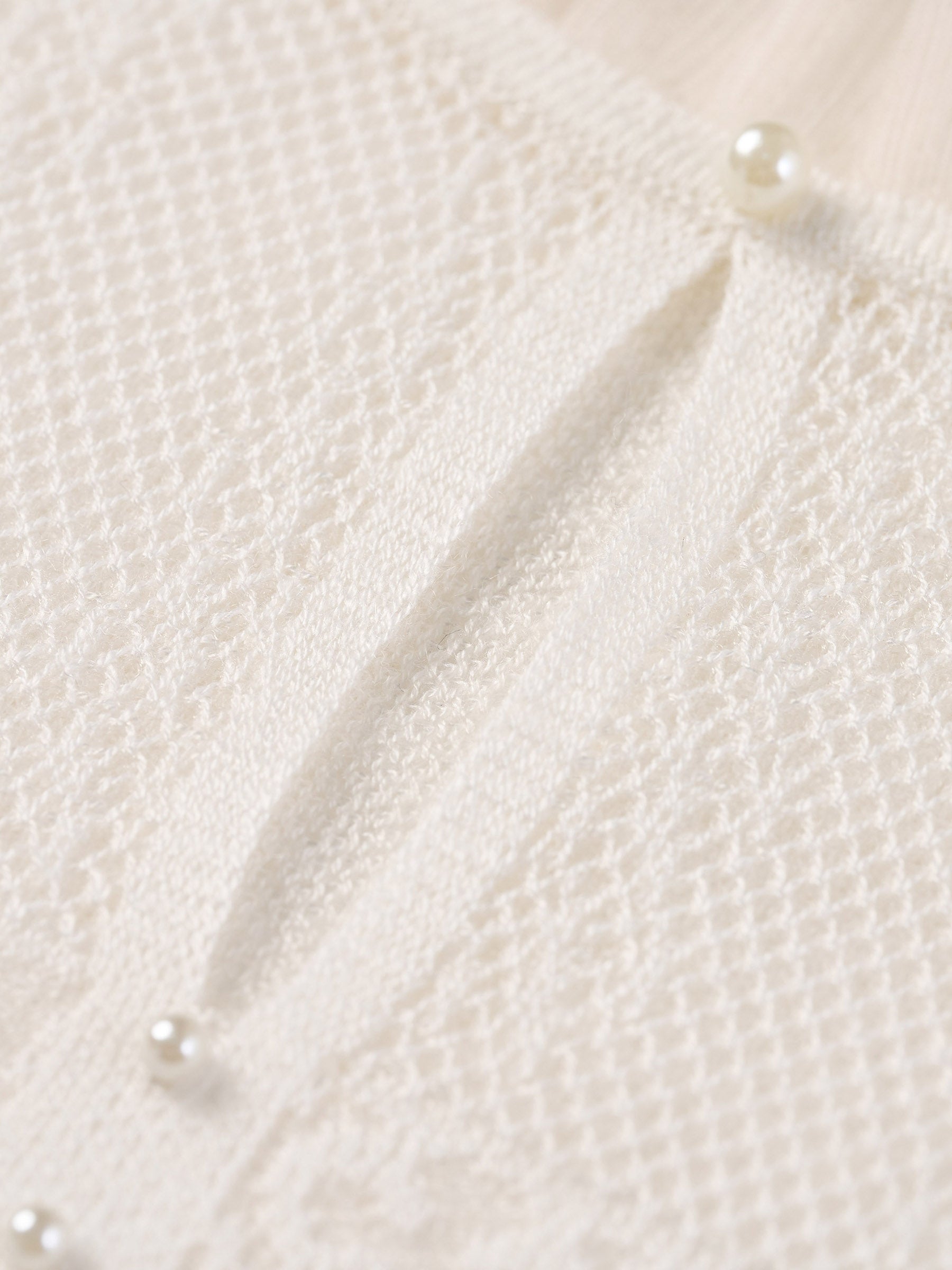 Jacquard Ruffle Knit Top