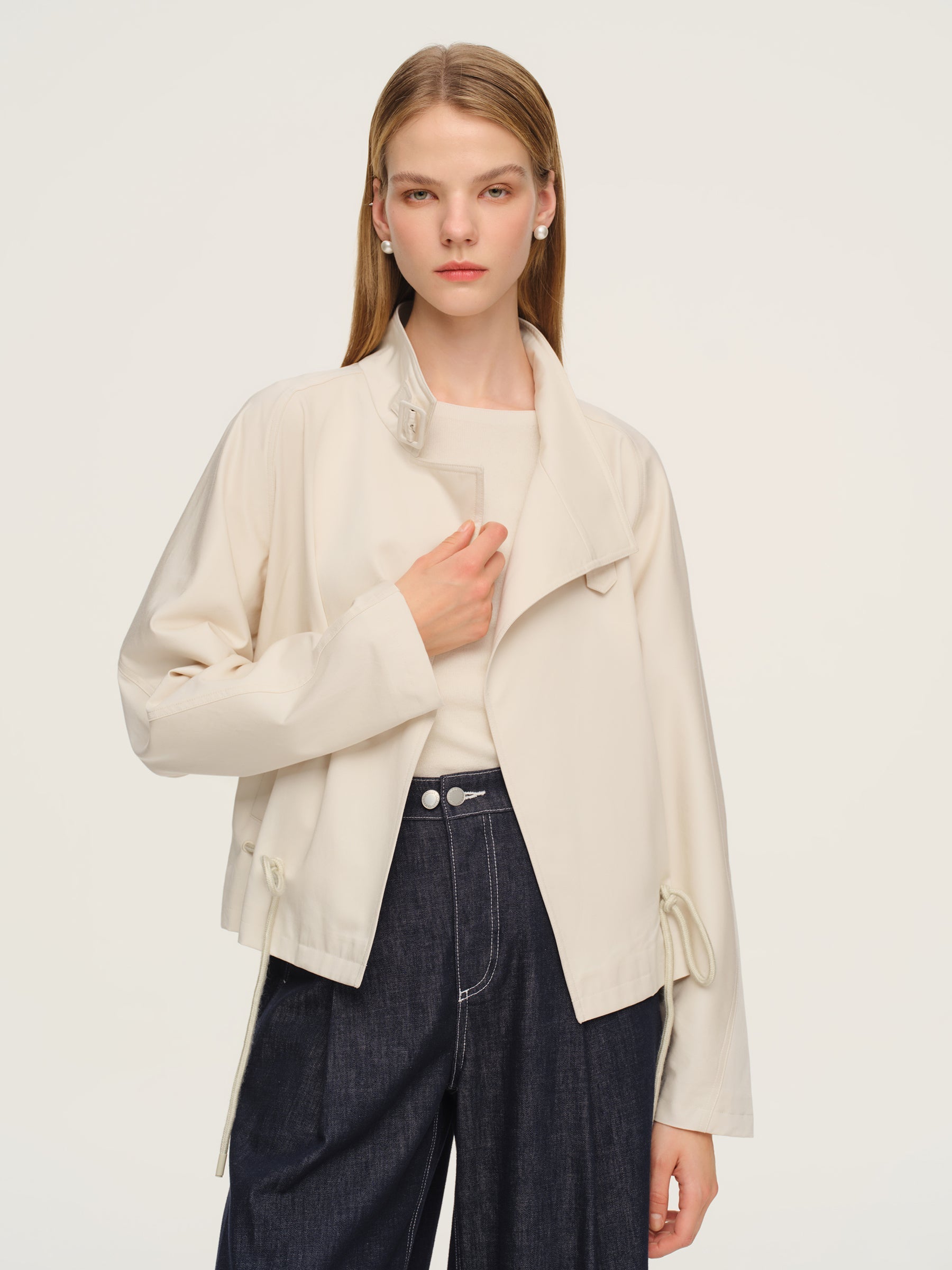 Tencel-Cotton Short Trench