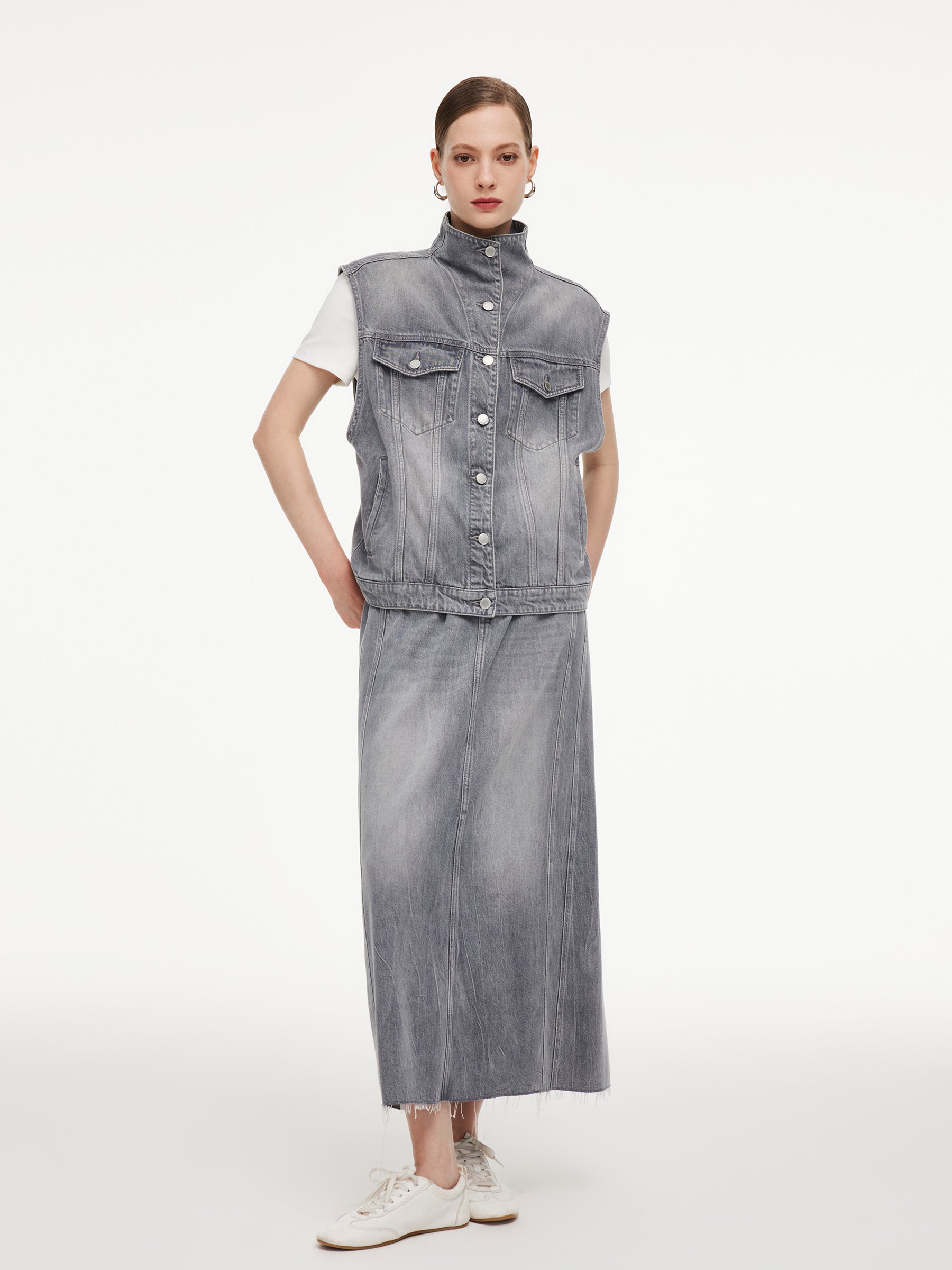 Lyocell-Cotton Vintage Vest