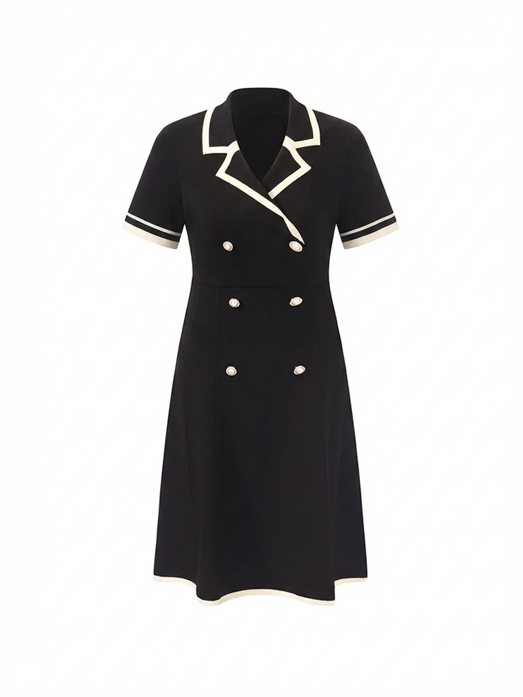 Tencel Lapel Knit Dress