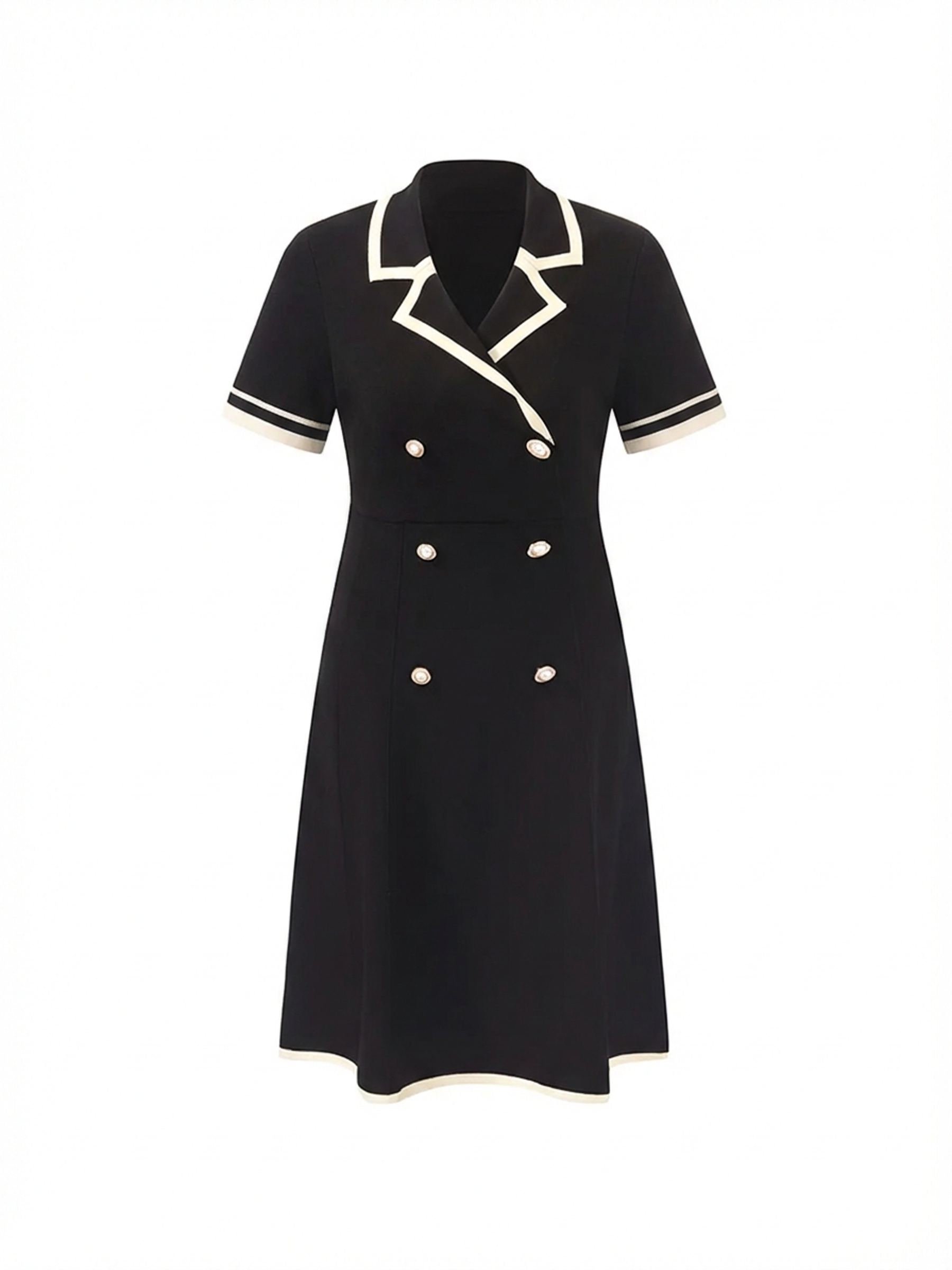 Tencel Lapel Knit Dress