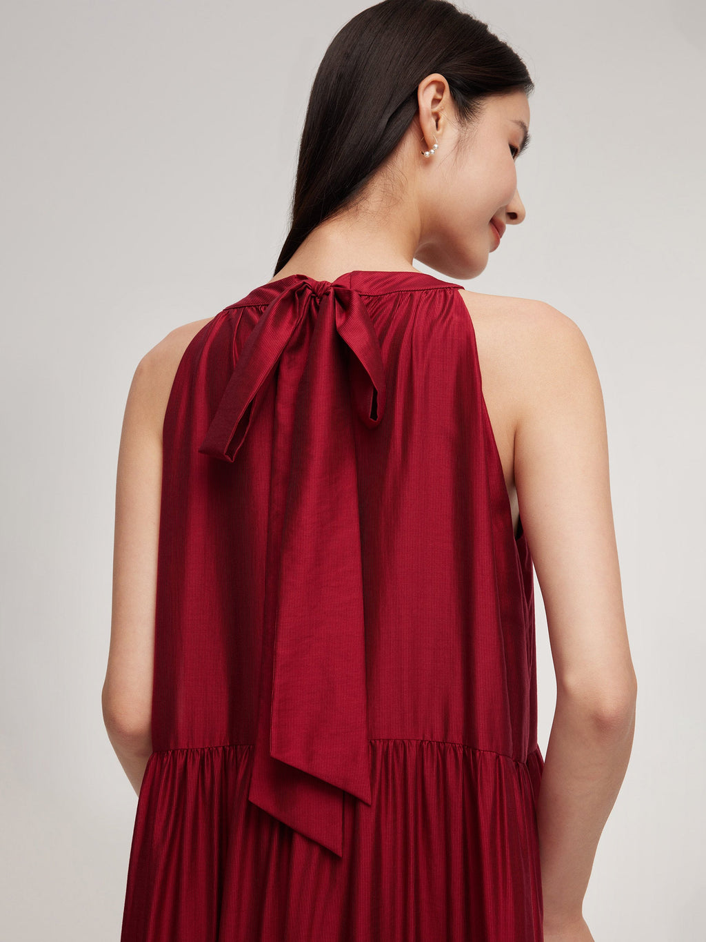 Tencel Halter Romantic Dress