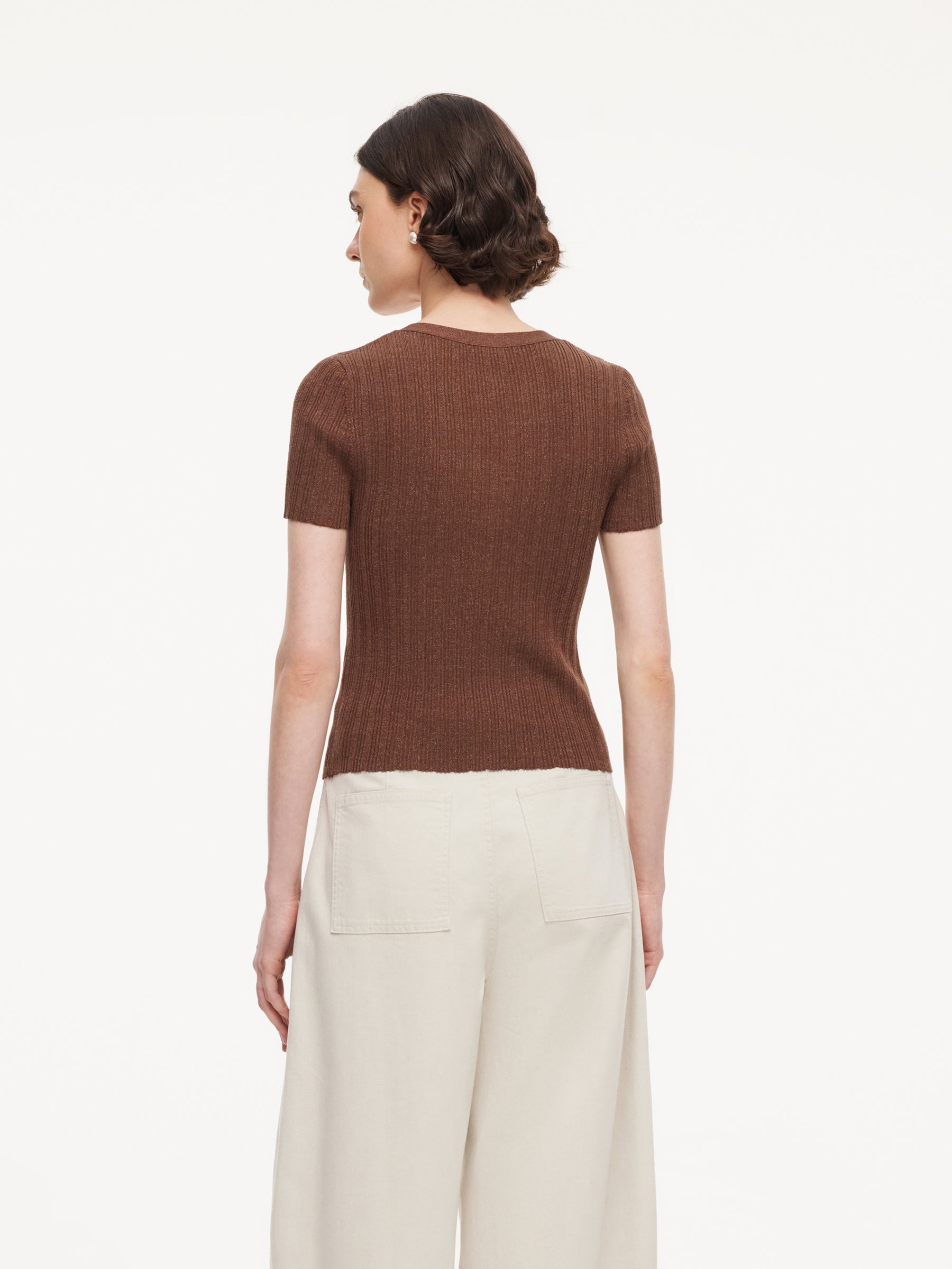 Tencel-Acetate-Linen Glitter Knit