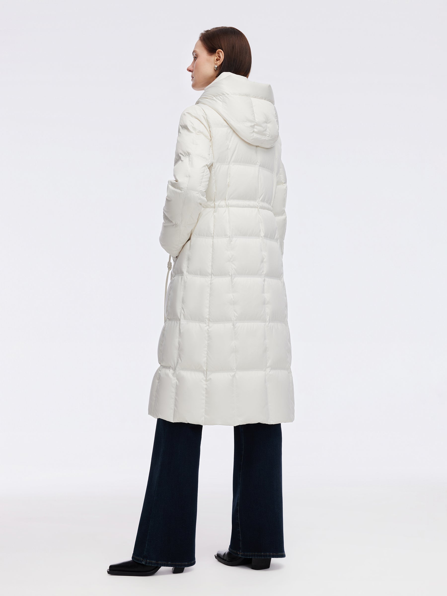 Square Quilted Fitted Coat