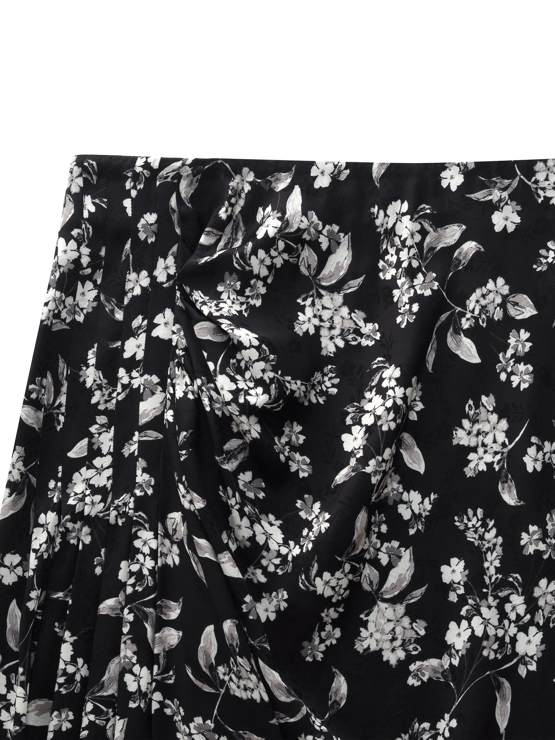 Twist-Front Slit Skirt