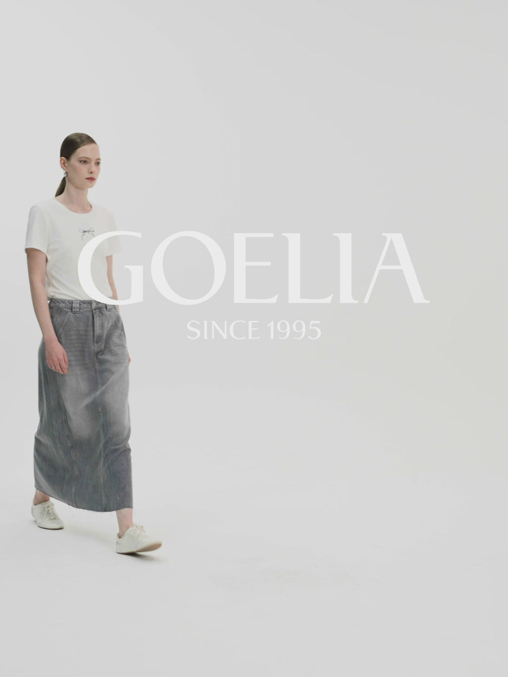 Breathable Straight Denim Skirt