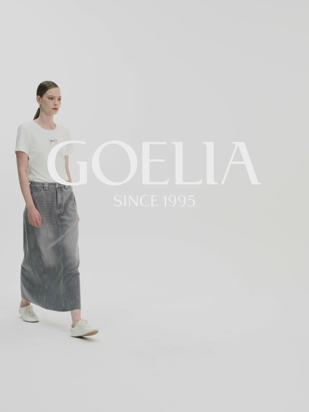 Breathable Straight Denim Skirt