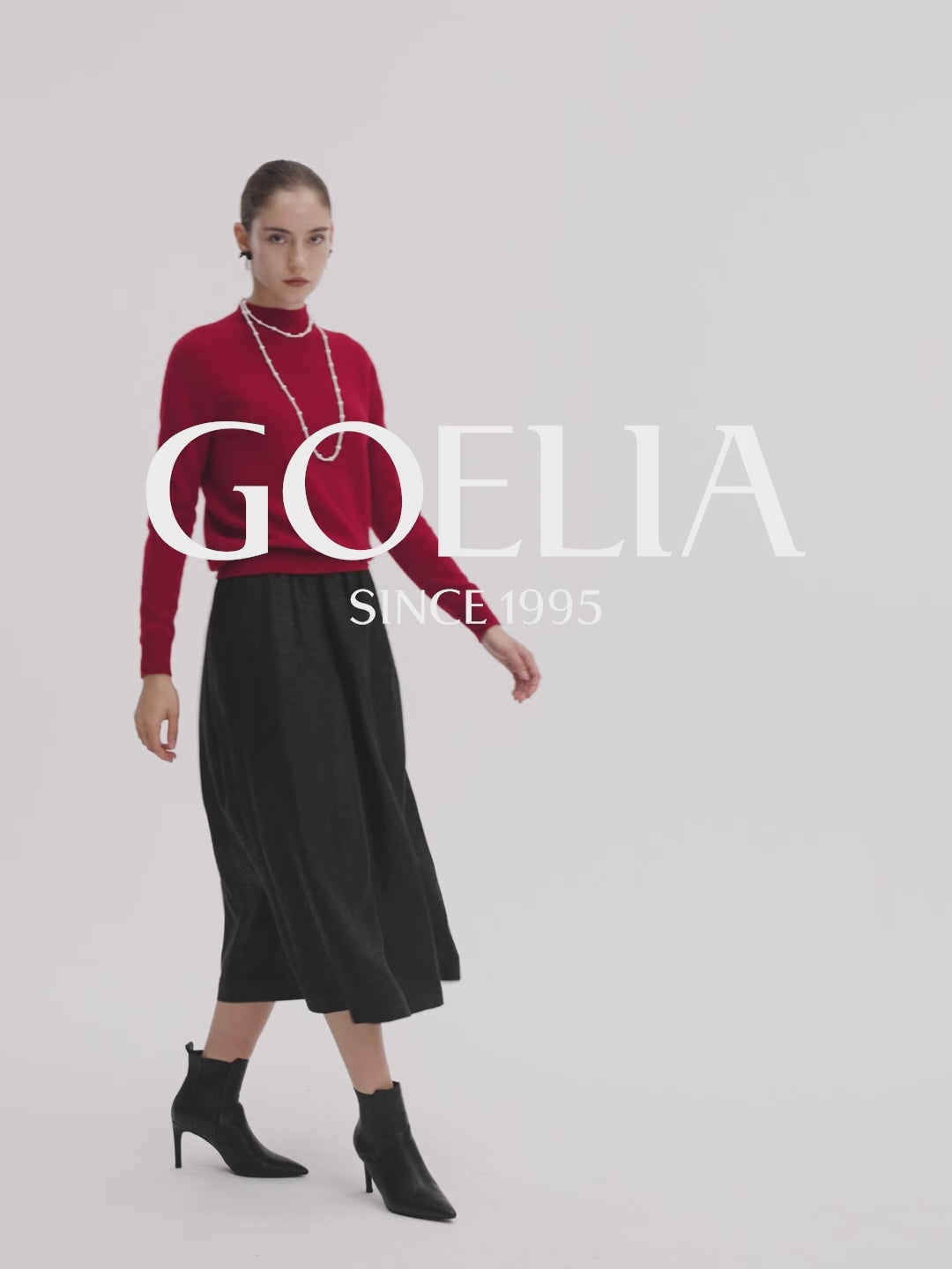 100% Cashmere Mock Neck Sweater
