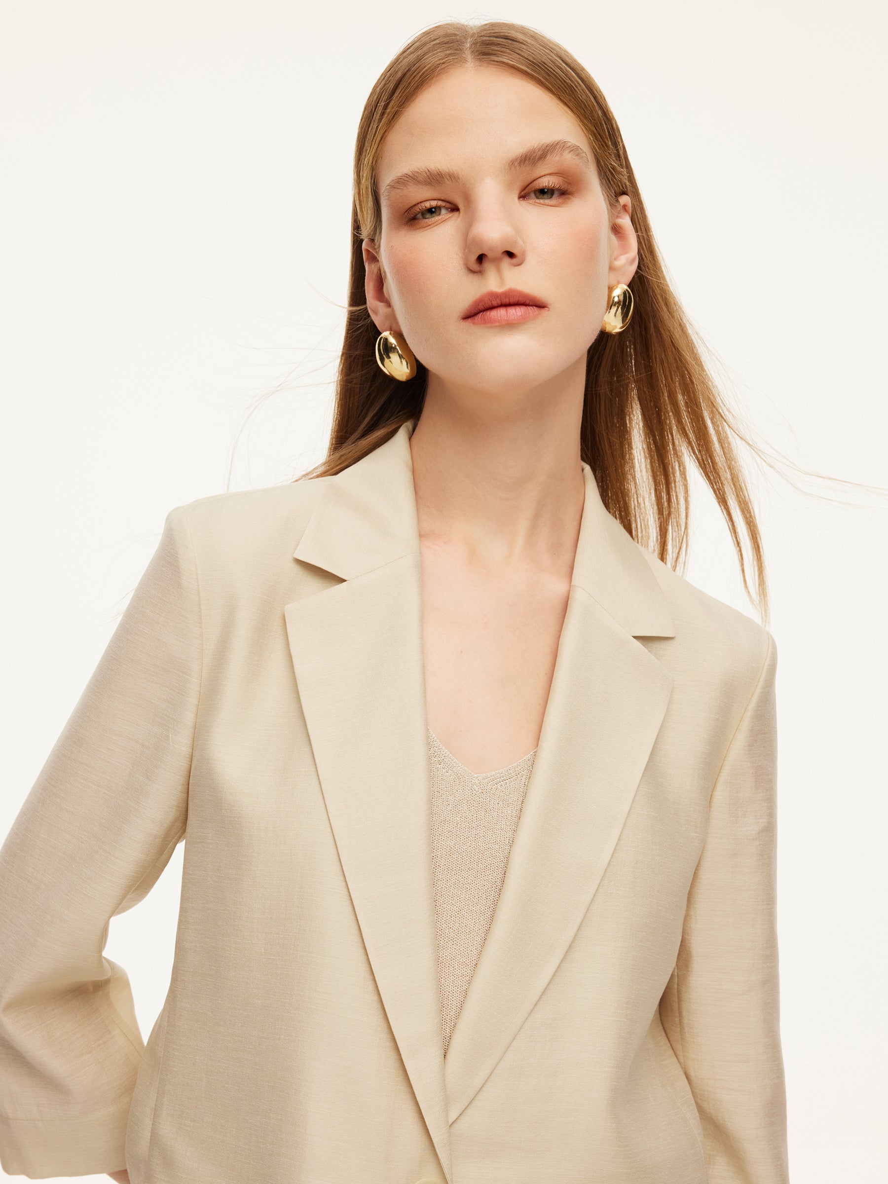 Tencel-Acetate 3/4 Blazer