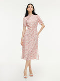 Cherry Blossom Qipao Midi Dress
