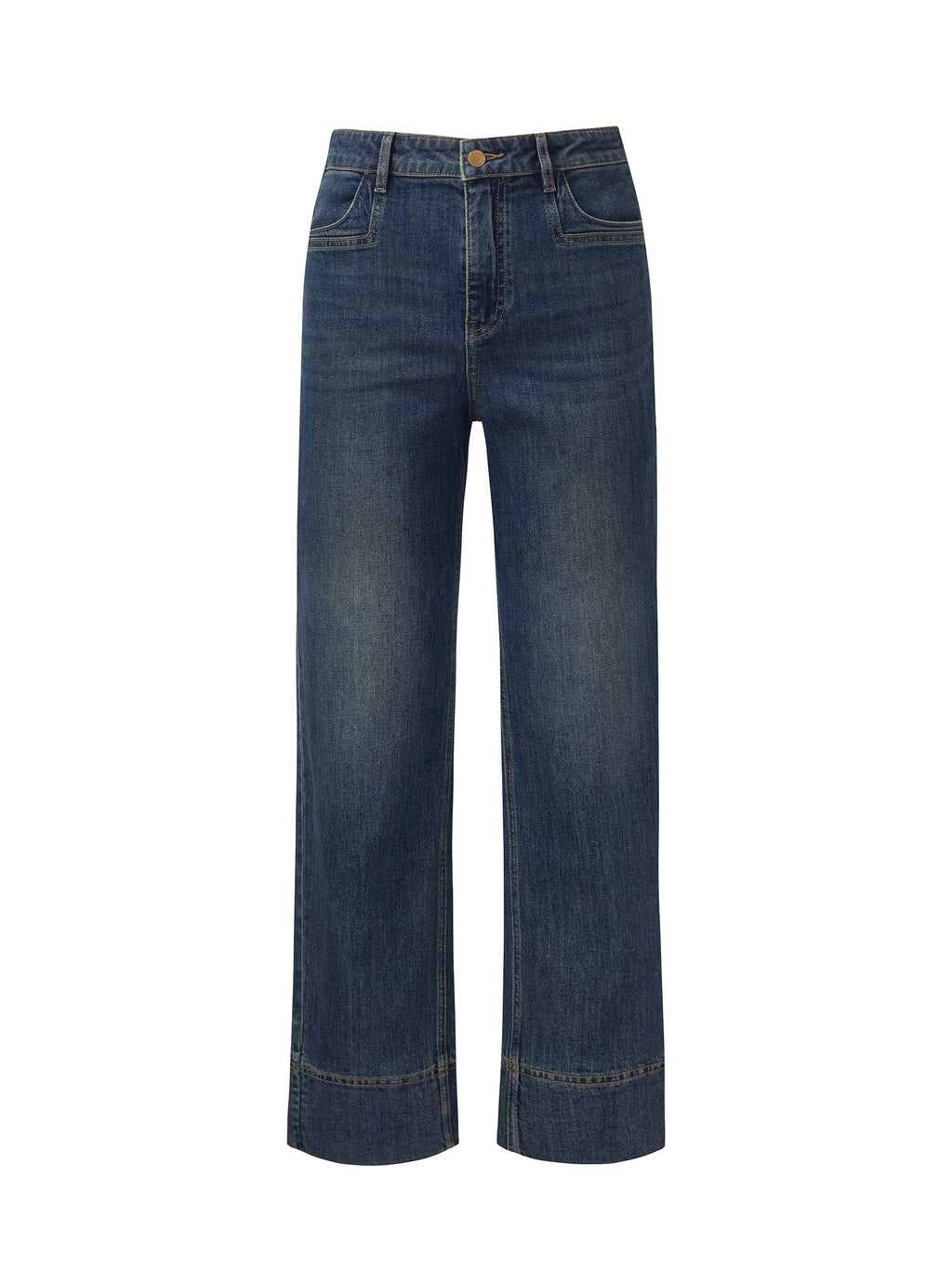 Ankle-Length Straight Denim