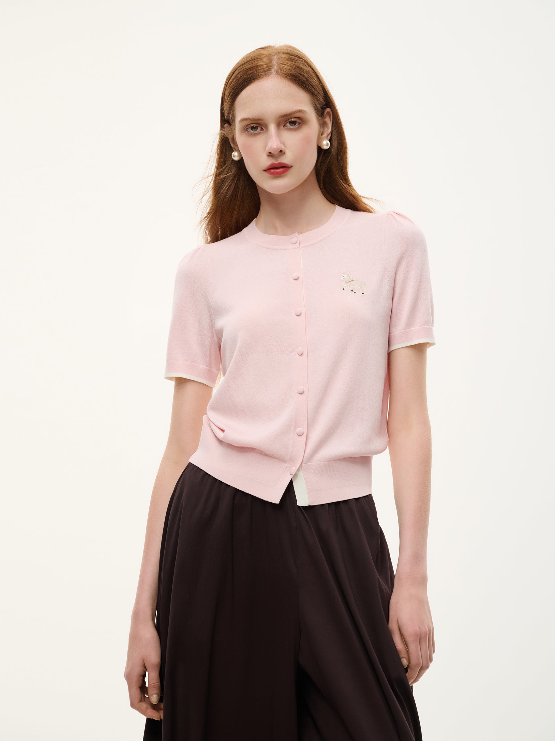 Tencel Pony Cardigan