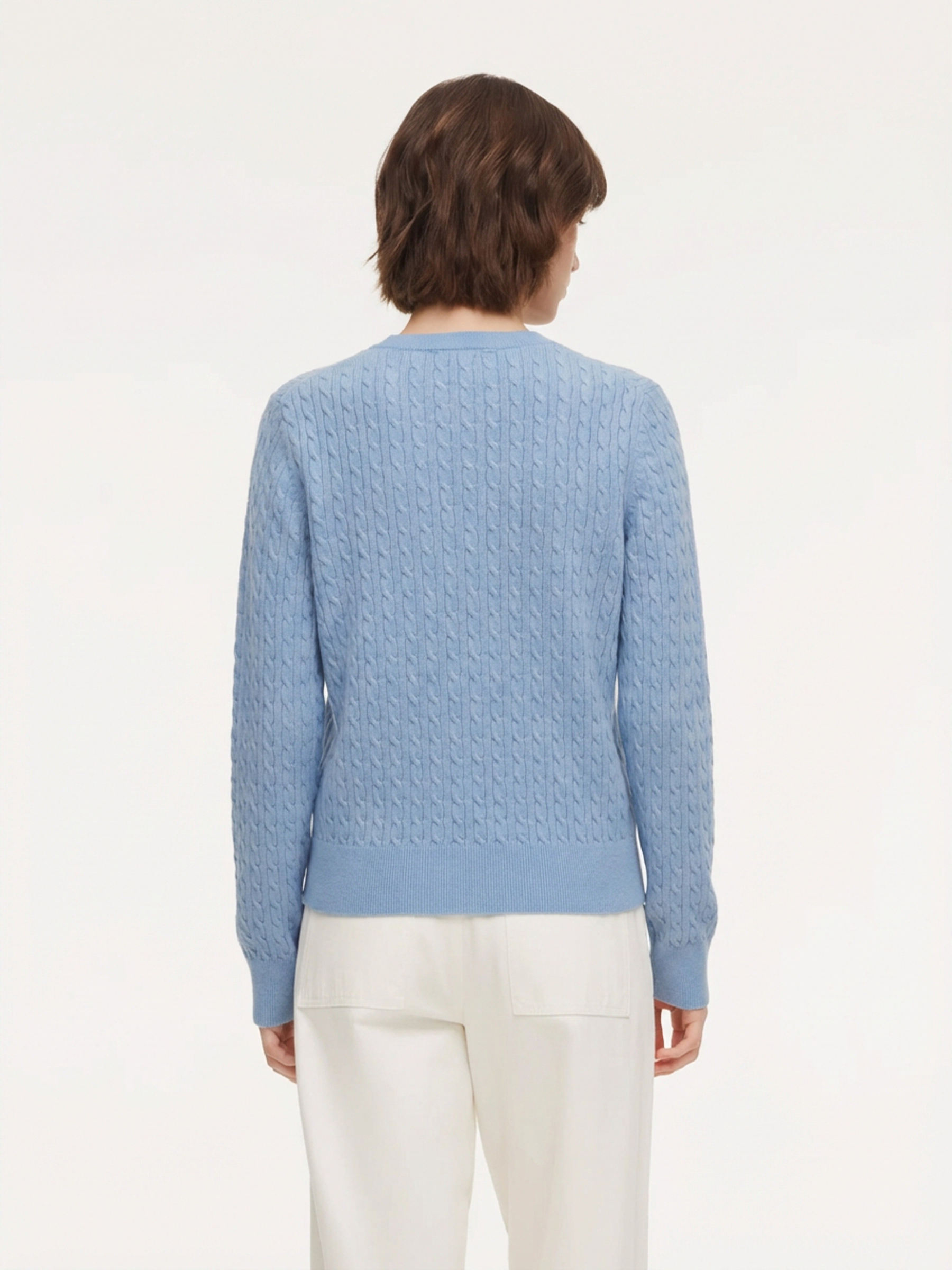 100% Cotton Cable Crew Cardigan