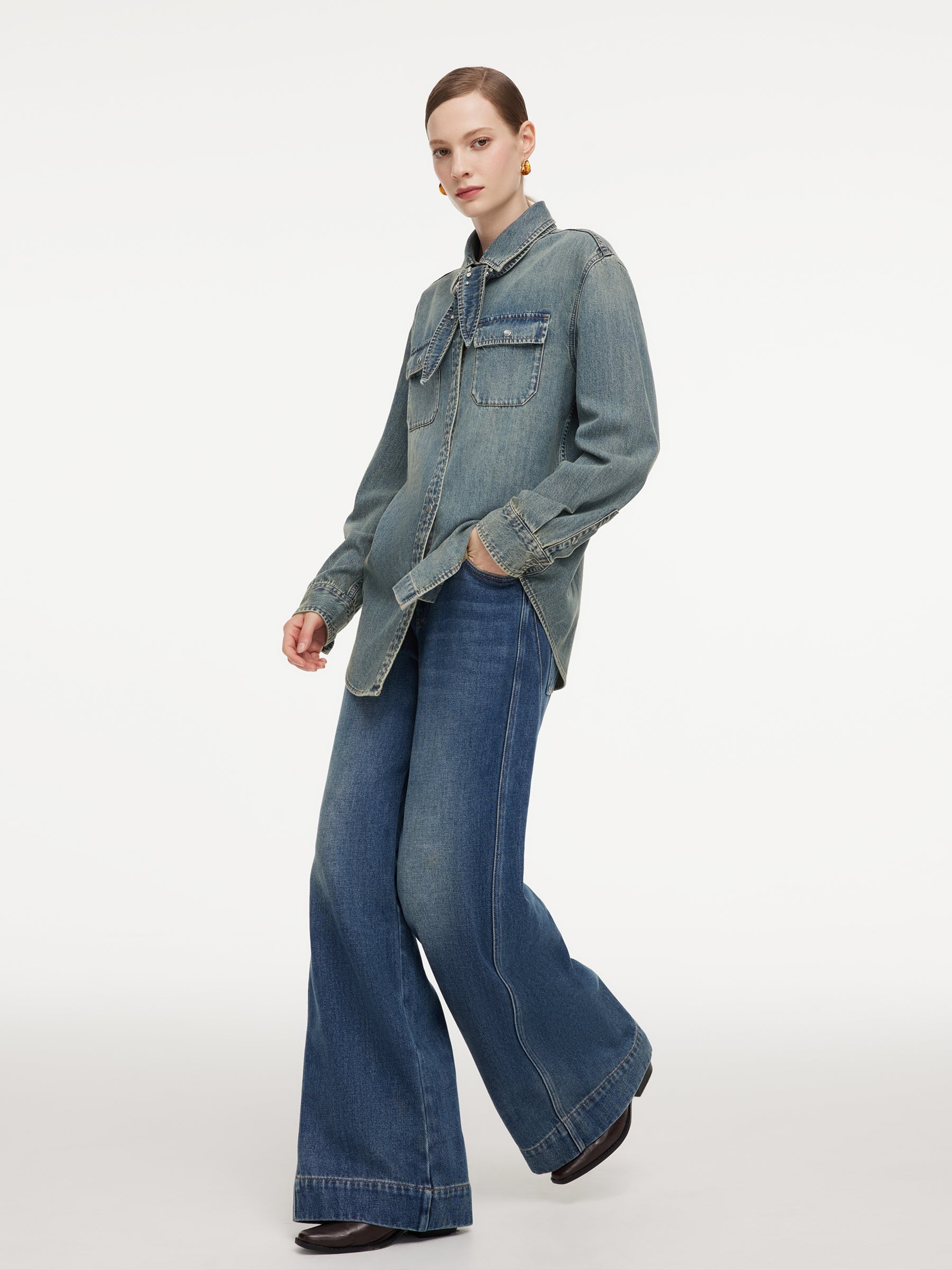 Tencel Cotton H-Line Shirt