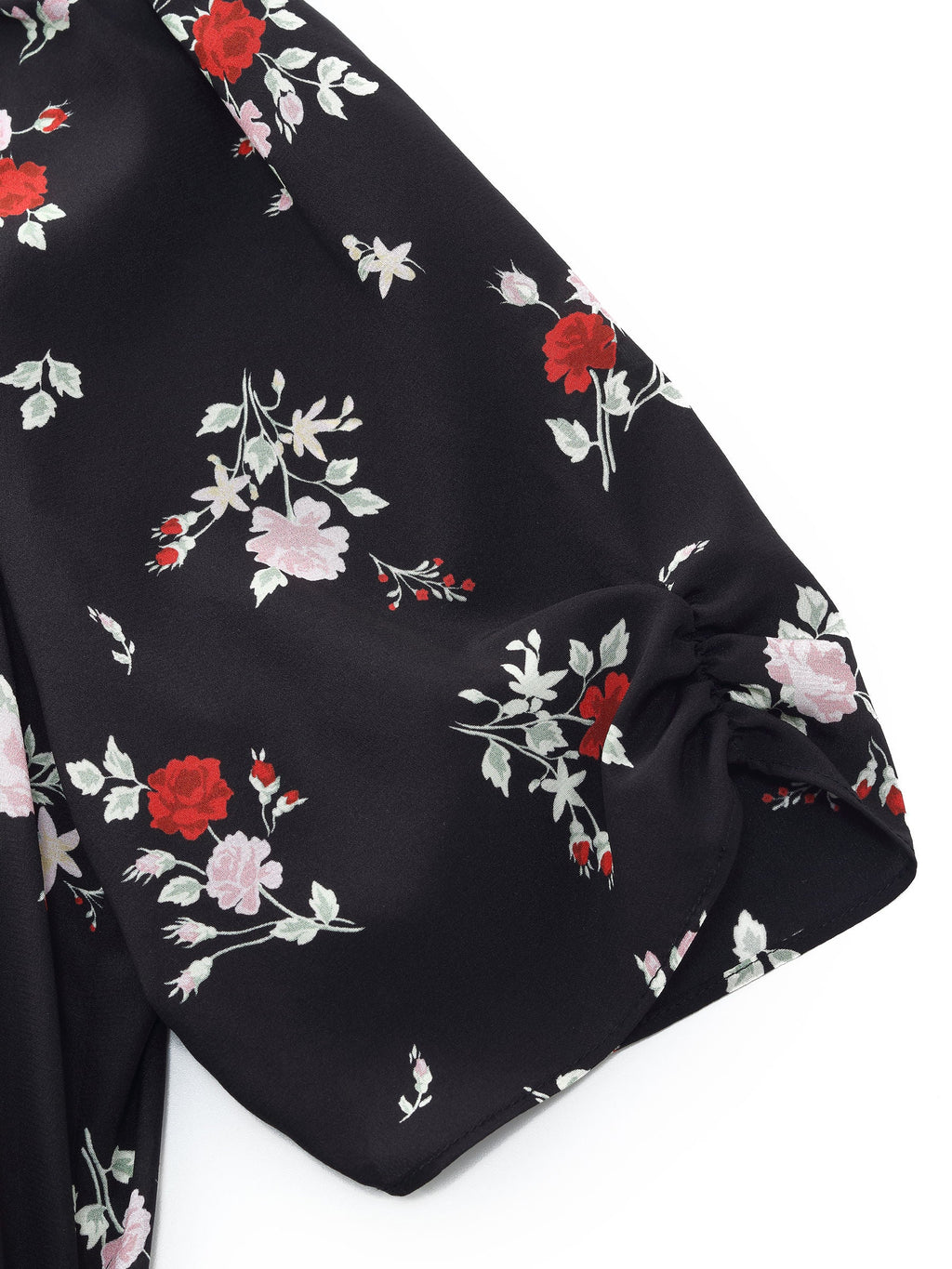 Mulberry Silk Floral Wrap Dress
