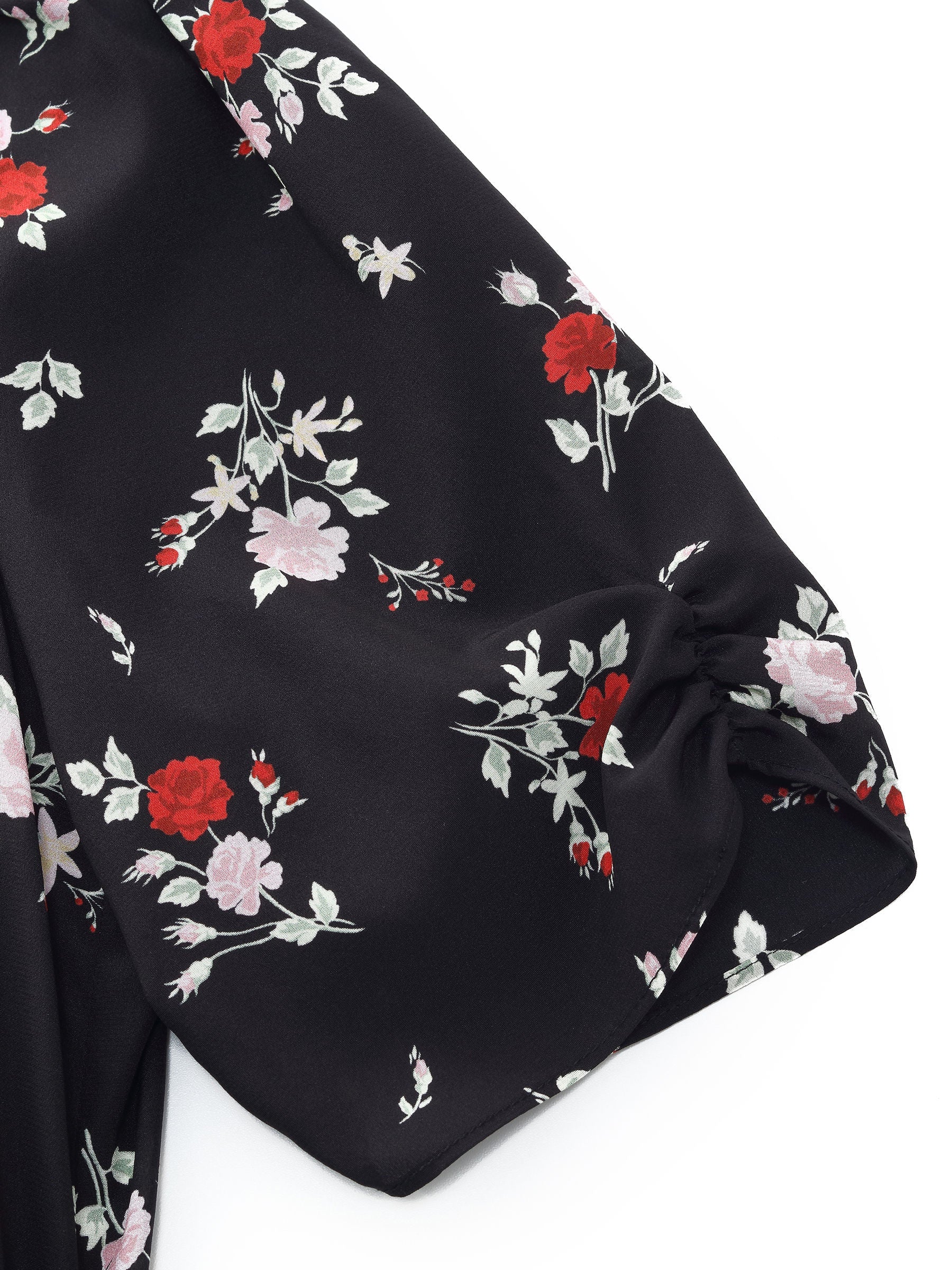 Mulberry Silk Floral Wrap Dress