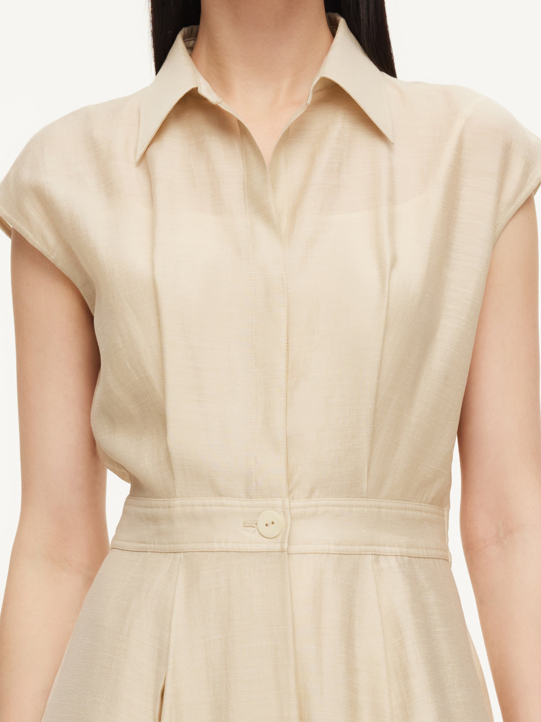 Tencel-Acetate-Linen Shirt Dress
