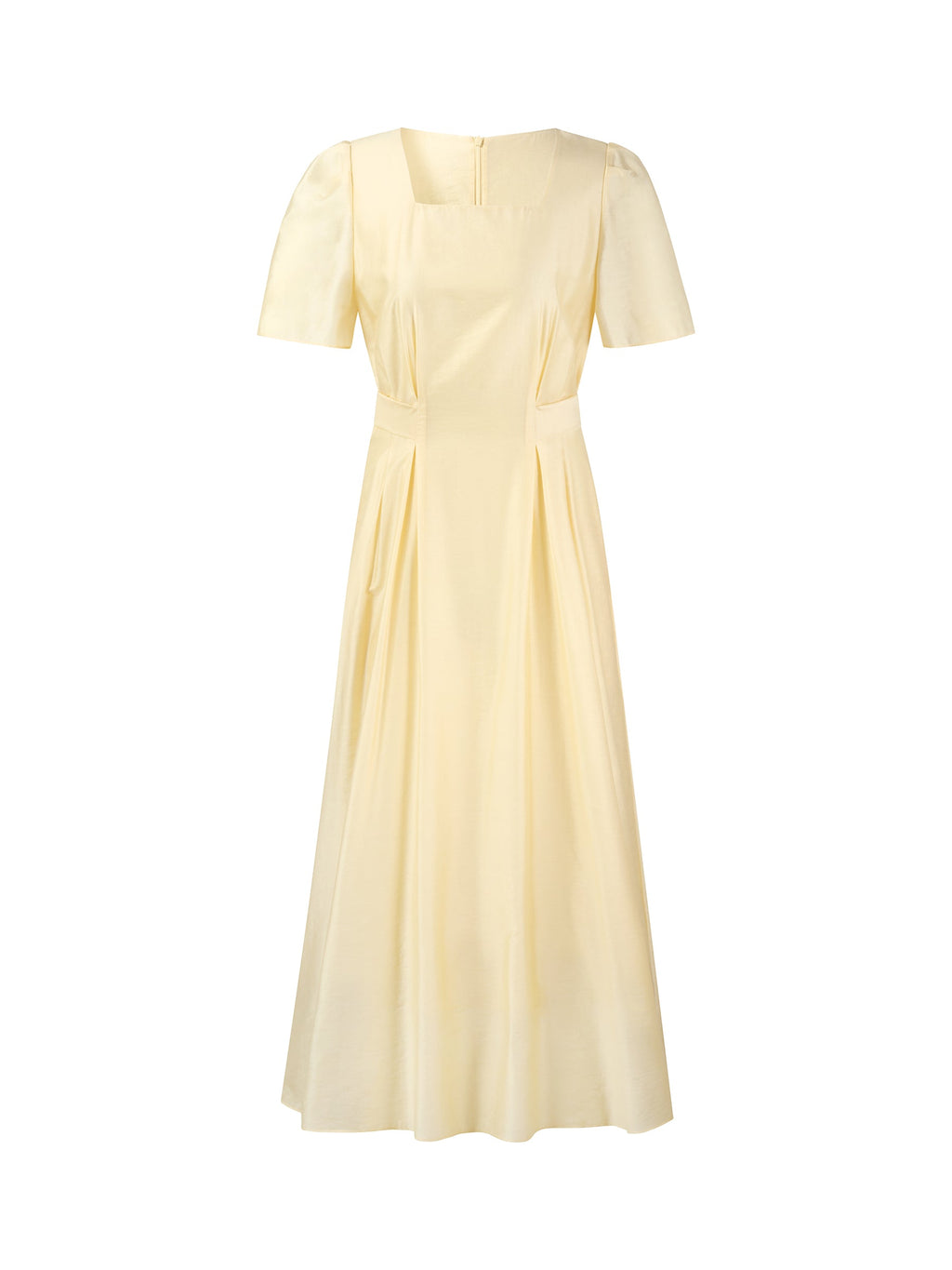 Square Neck Gathered Dress