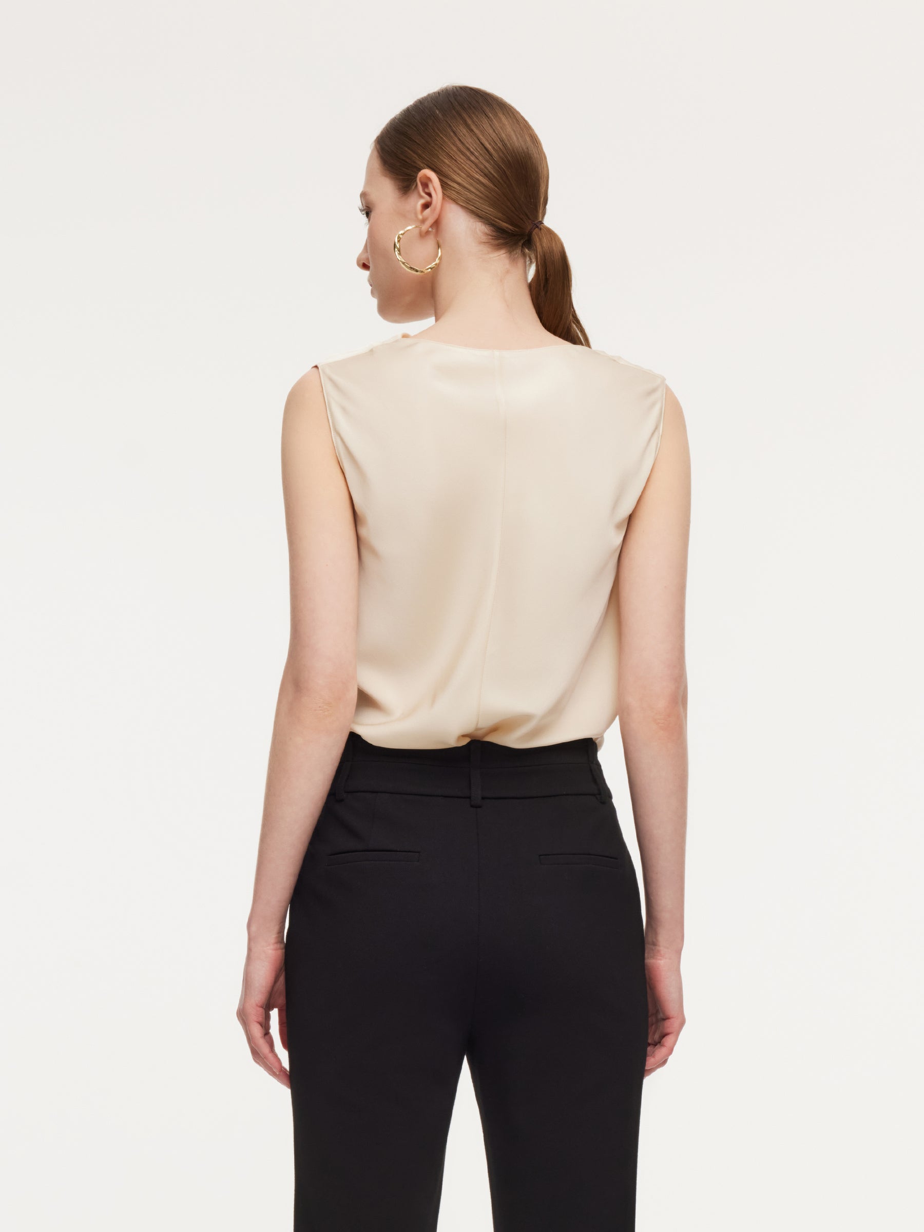 Tailored Cowl Silhouette Top