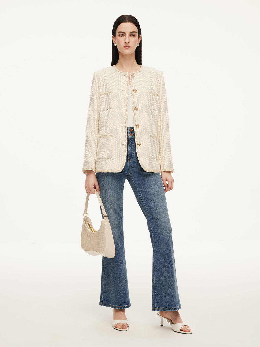 Shimmer Braided Wool Jacket