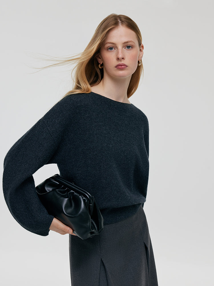 Cashmere Drop Shoulder Cardigan