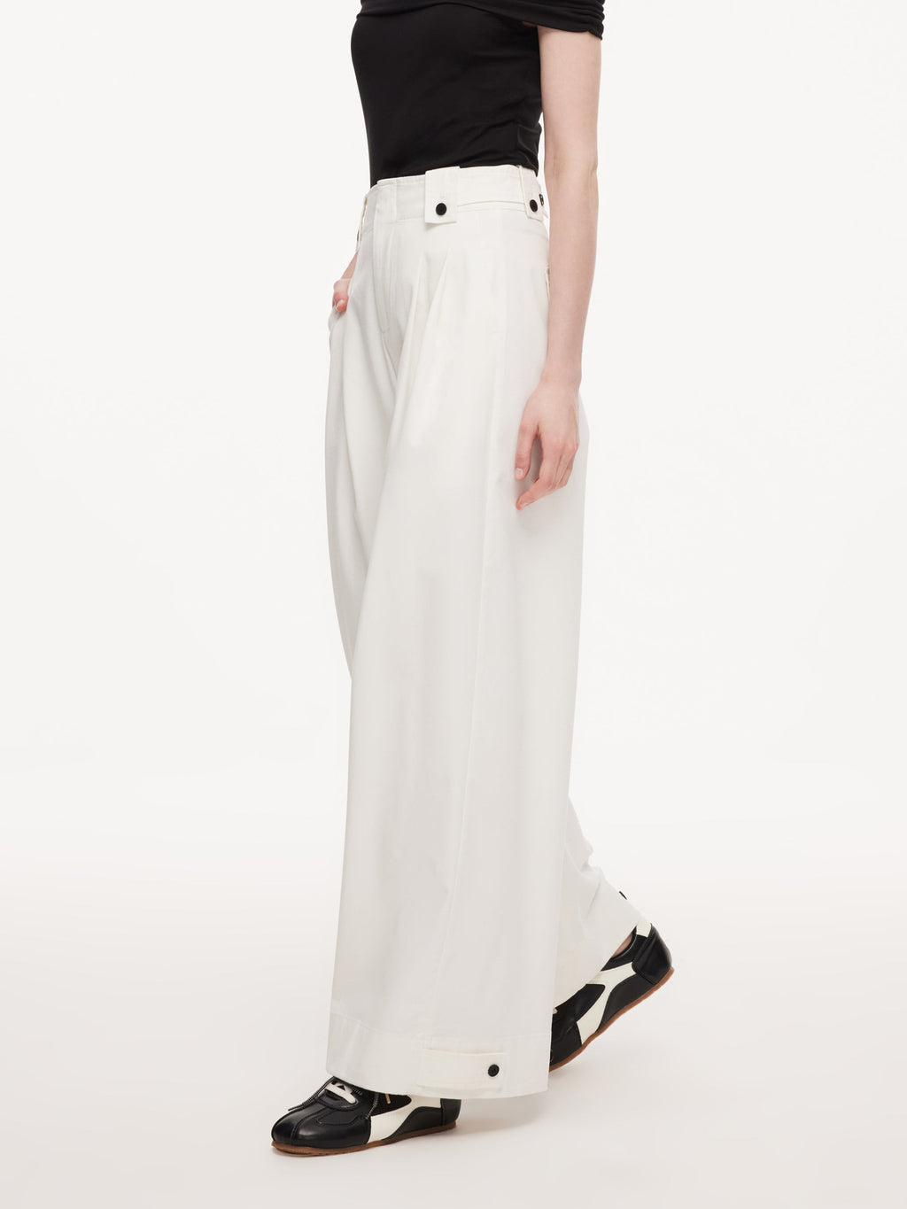 Adjustable Waist-Ankle Jeans