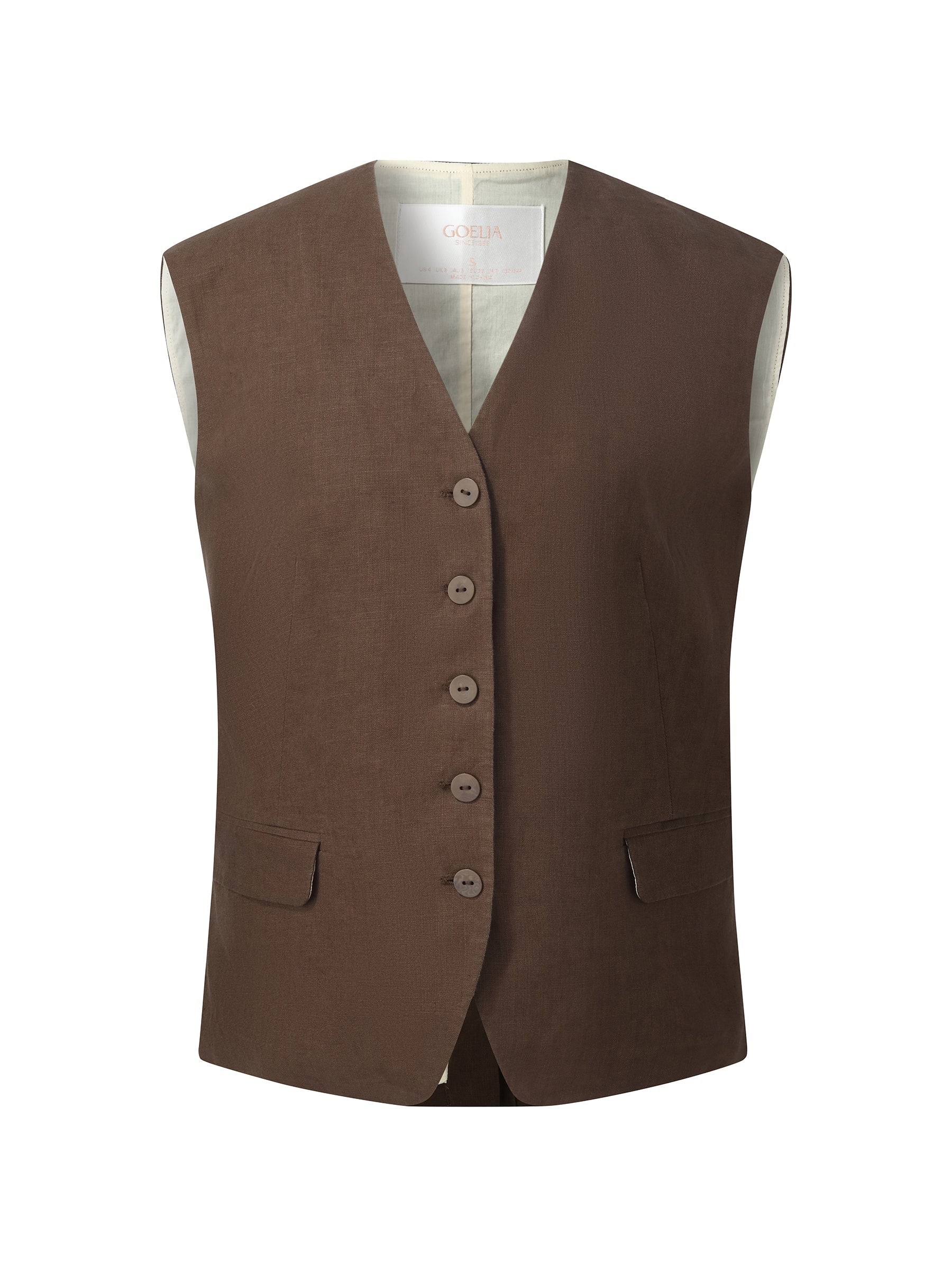 Linen Slim Fit Vest