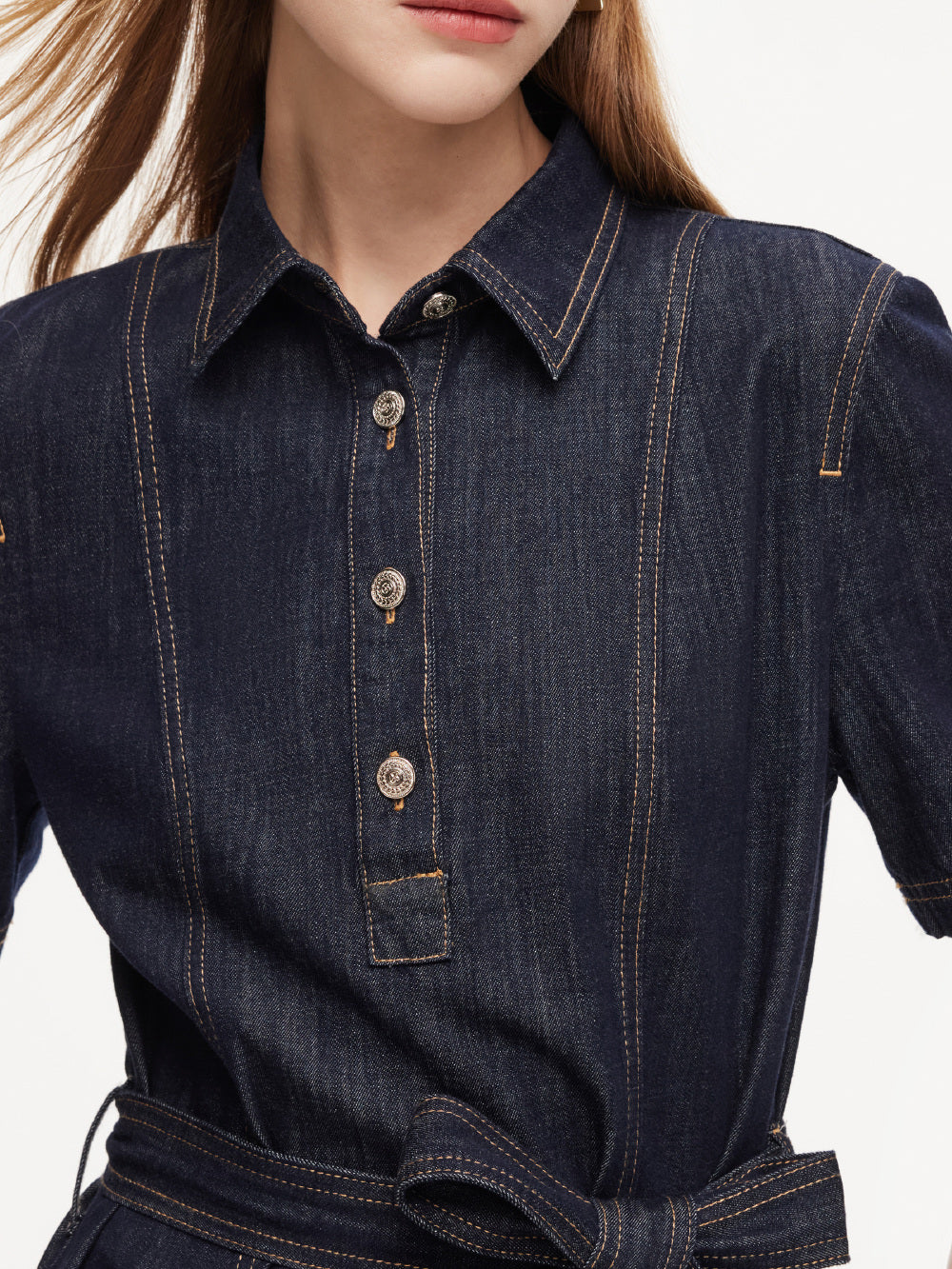 Denim Shirt Mini Dress