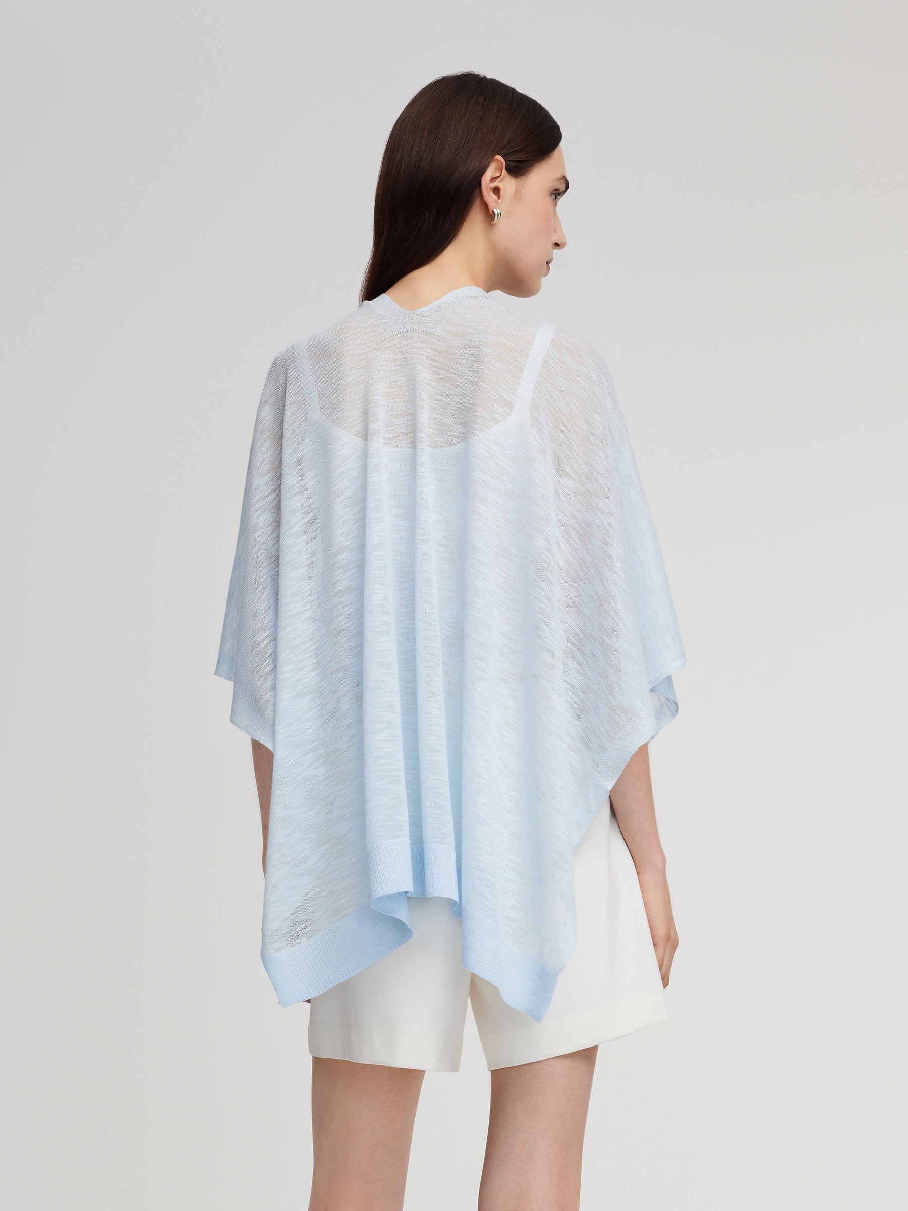 Seamless Viscose Poncho