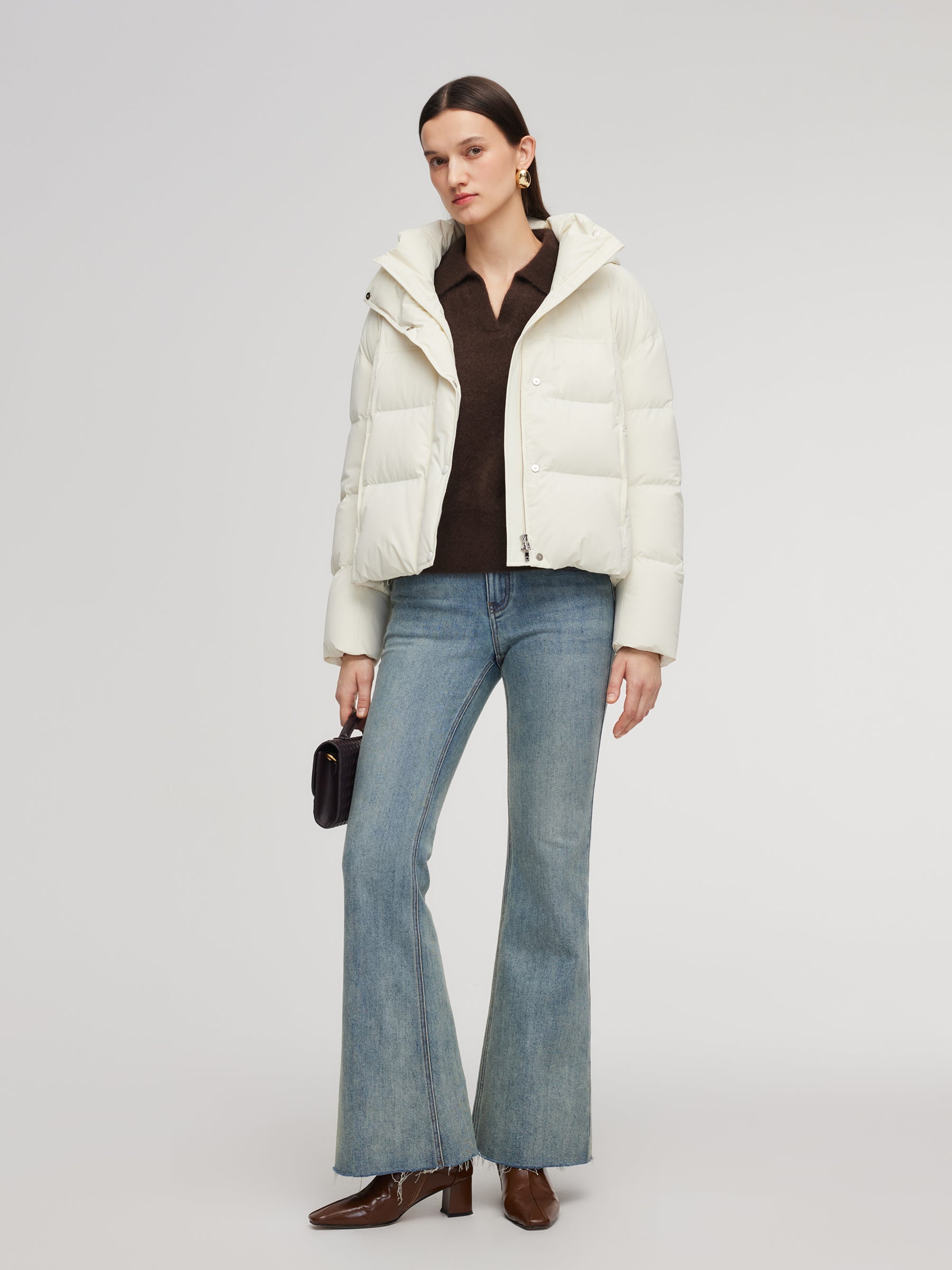 Windproof Hooded Down Jacket