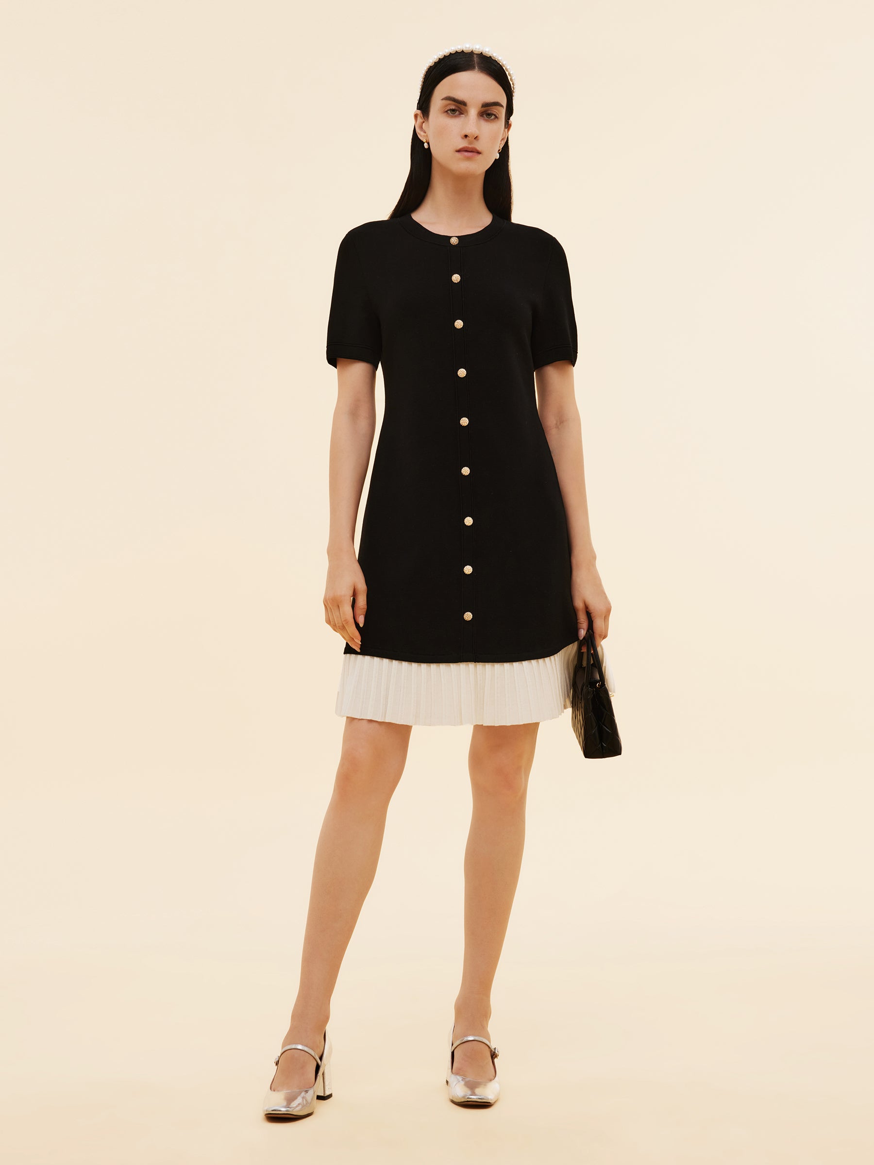 Tencel H-Line Mini Dress