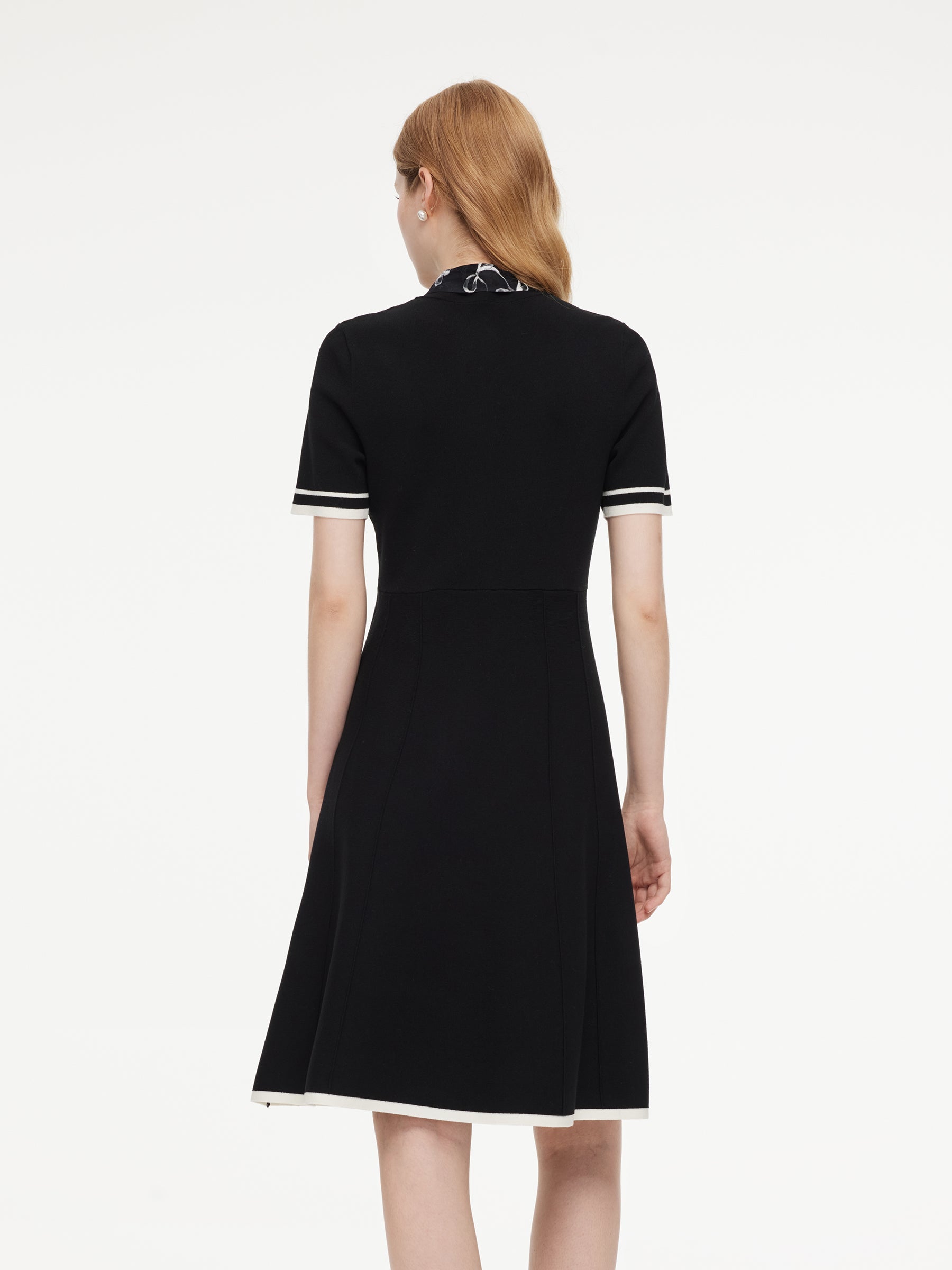 Lyocell High-Waist Midi Dress