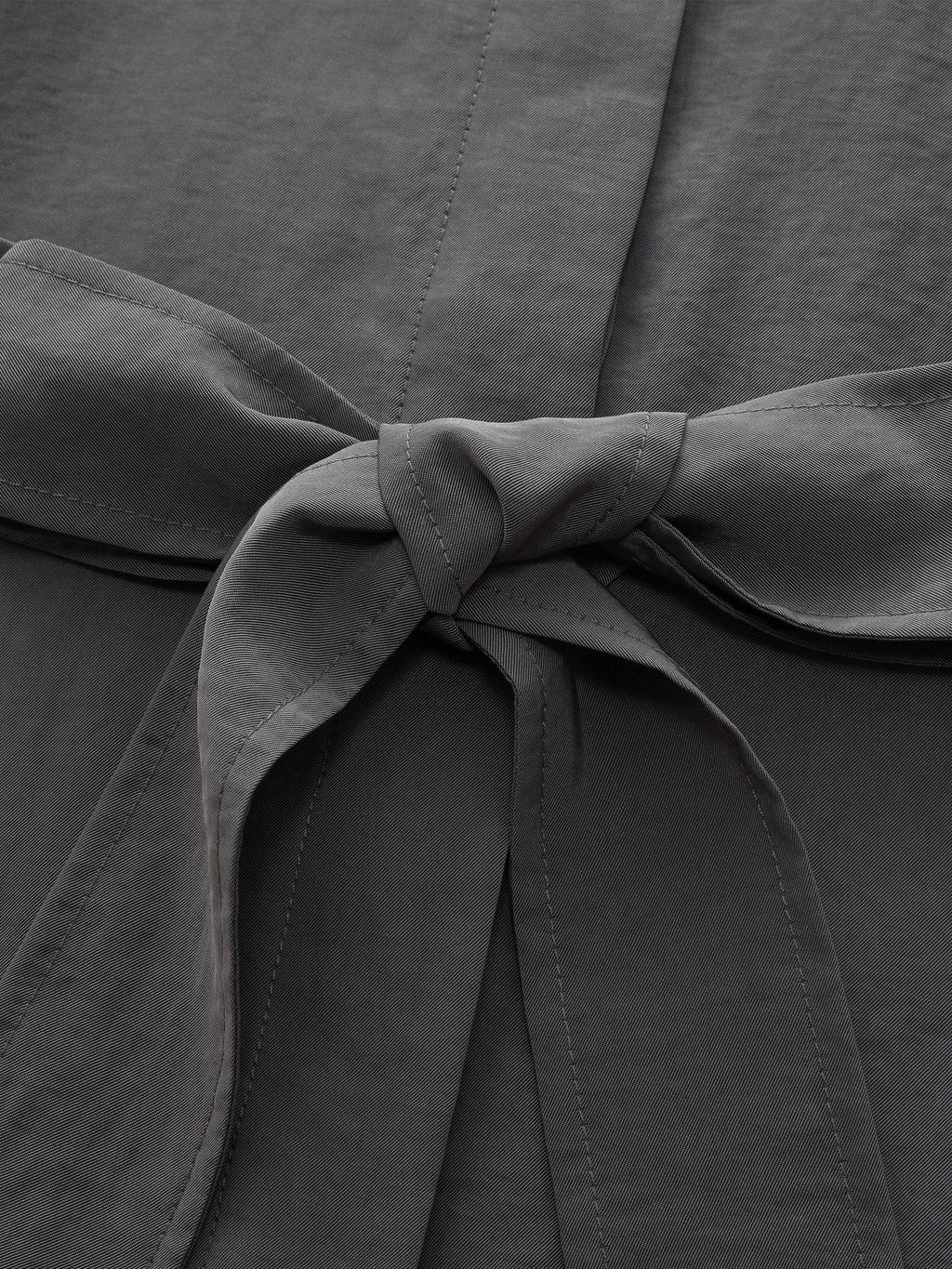 Triacetate Drape Trench