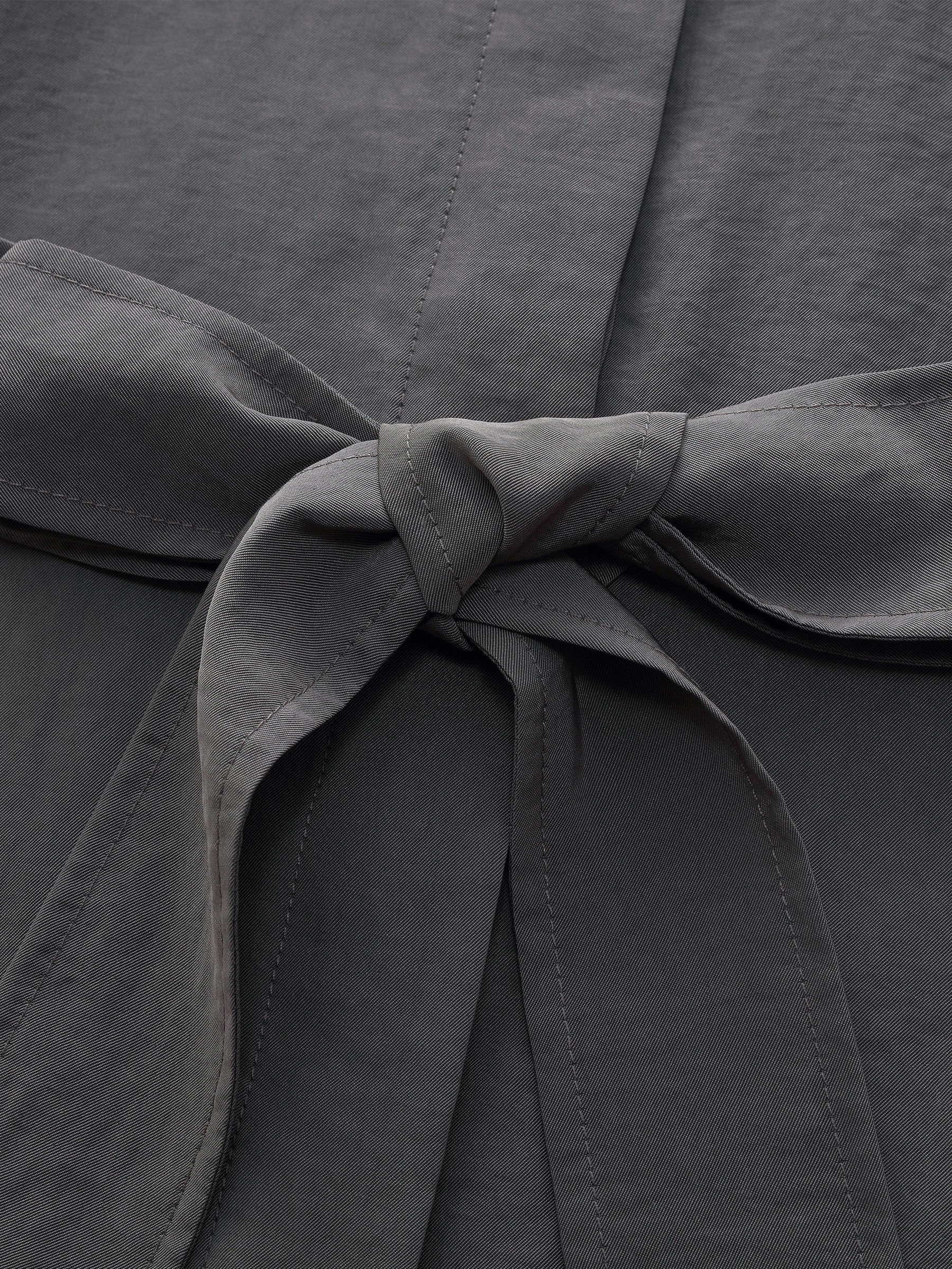 Triacetate Drape Trench