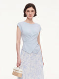 Lyocell-Triacetate Wrap Top