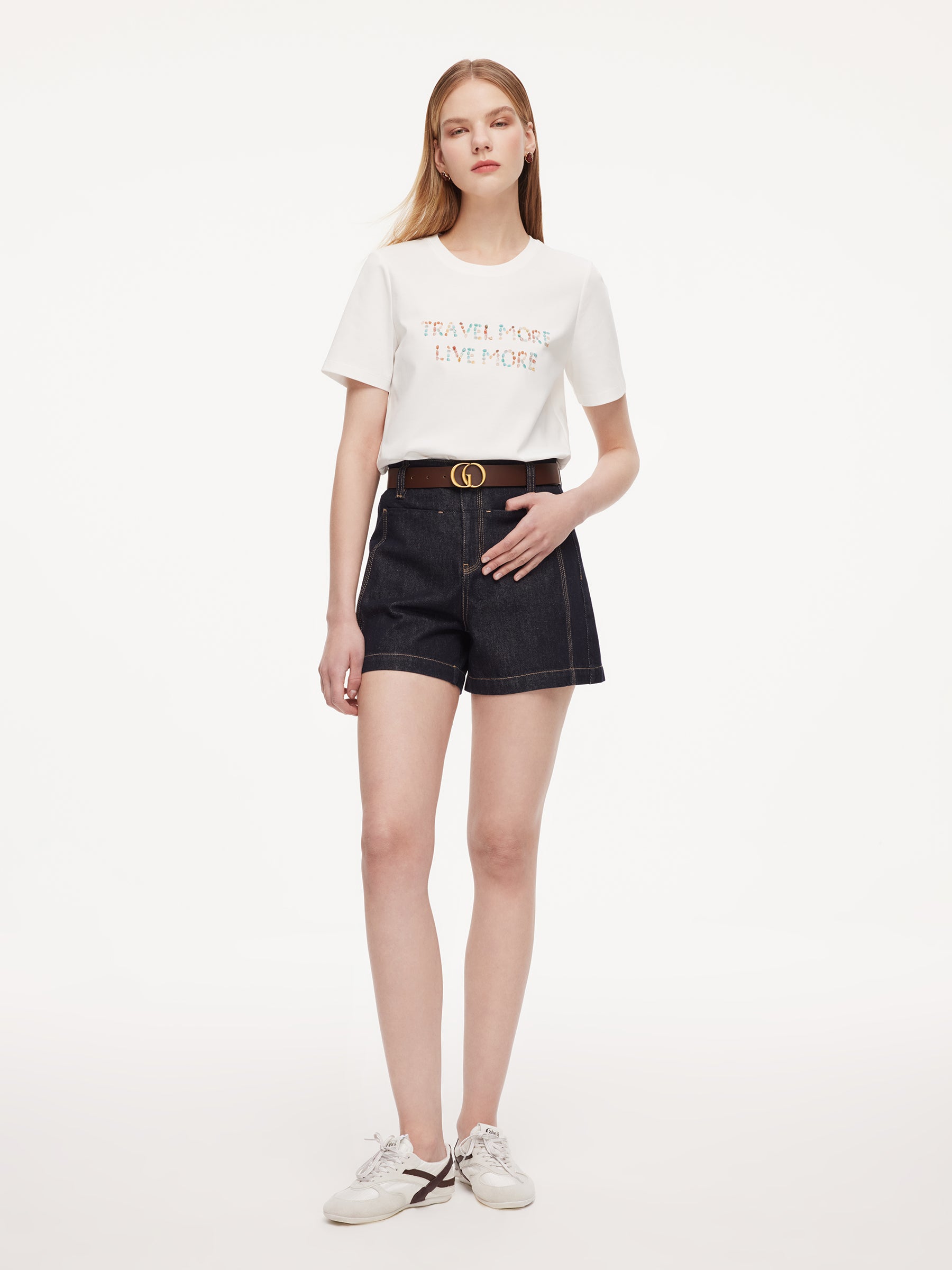 Cotton Beaded LOVE Tee