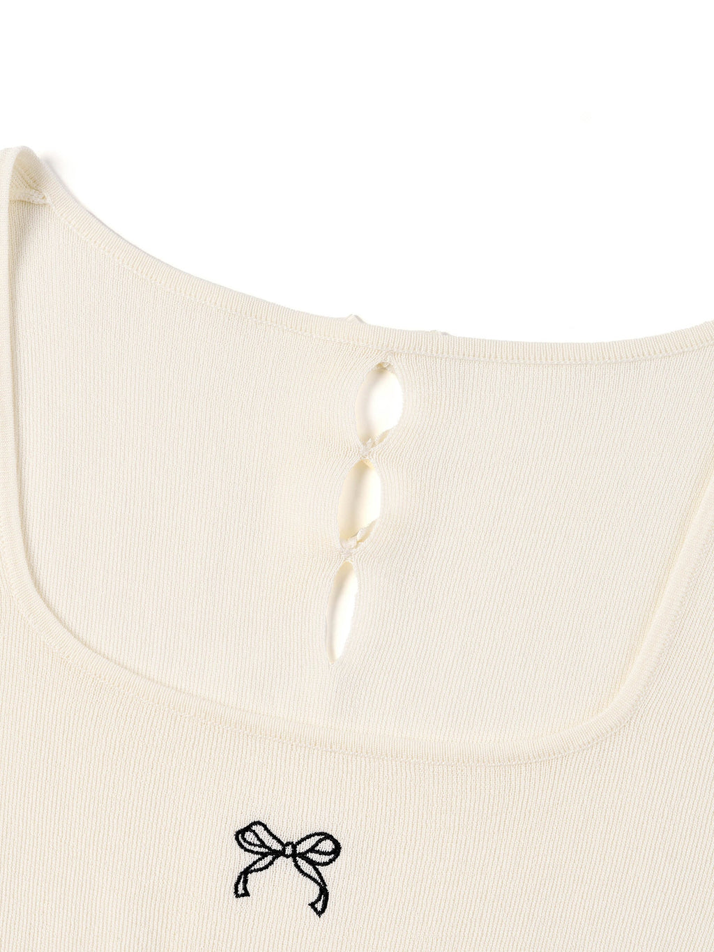 Satin Bow Coquette Knit
