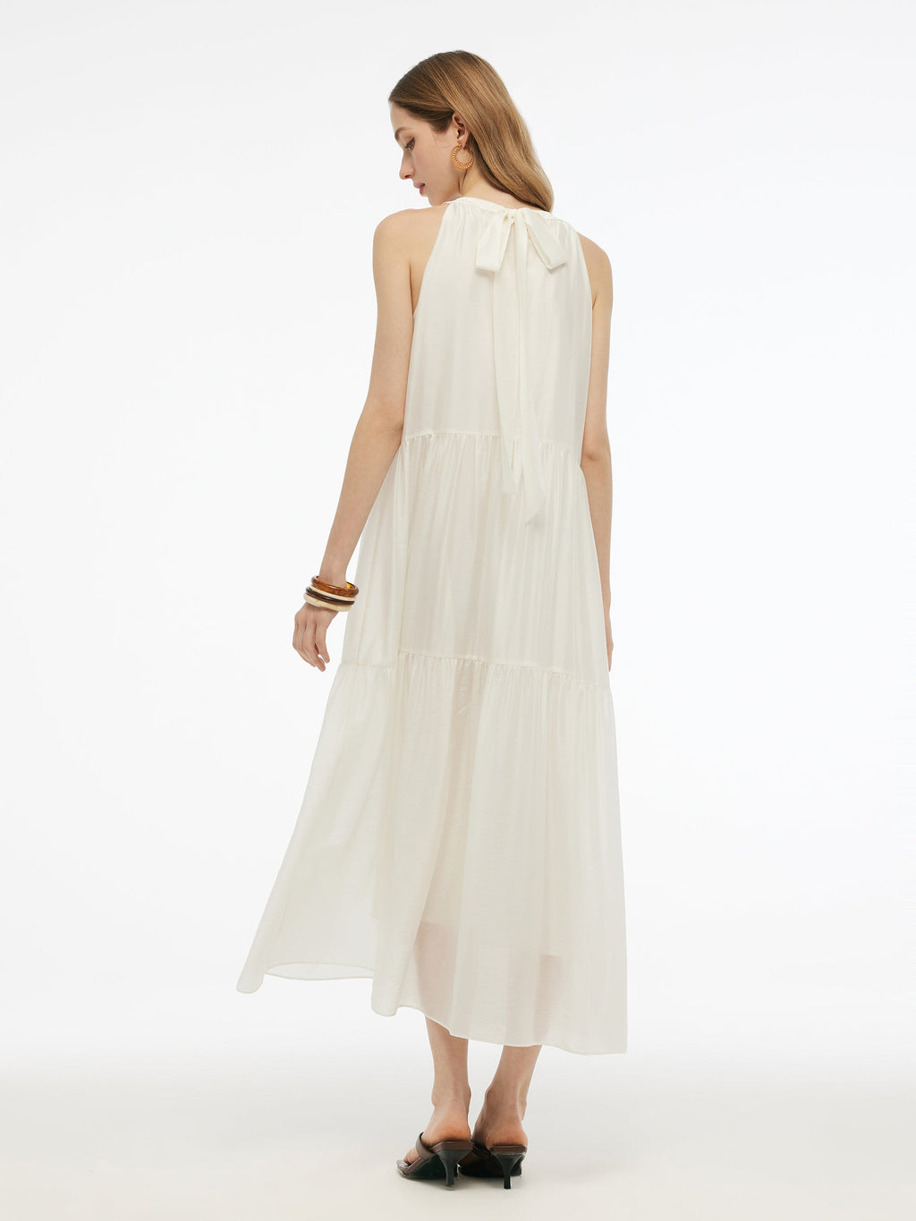 Tencel Halter Romantic Dress
