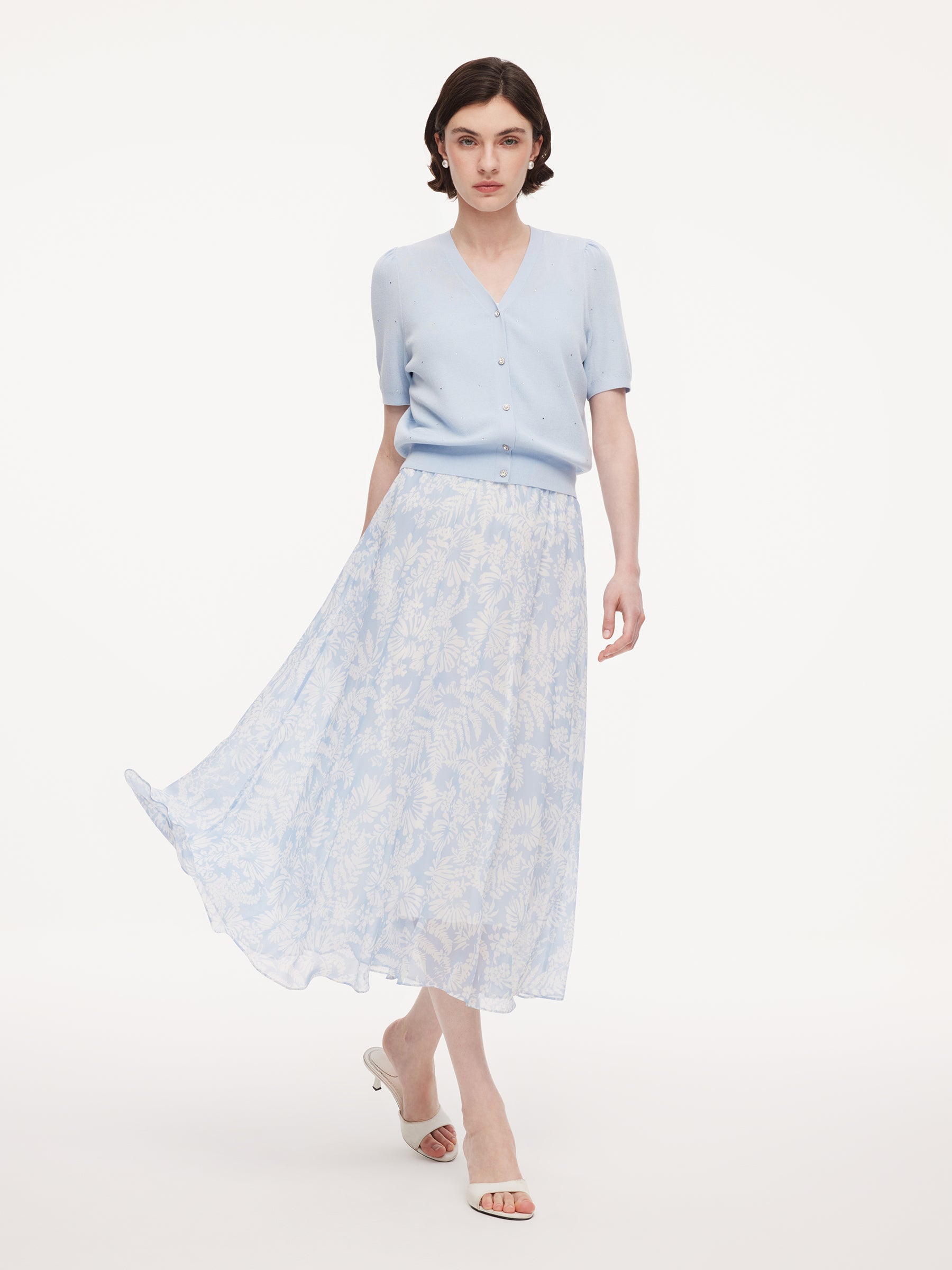 Mulberry Silk A-Line Skirt