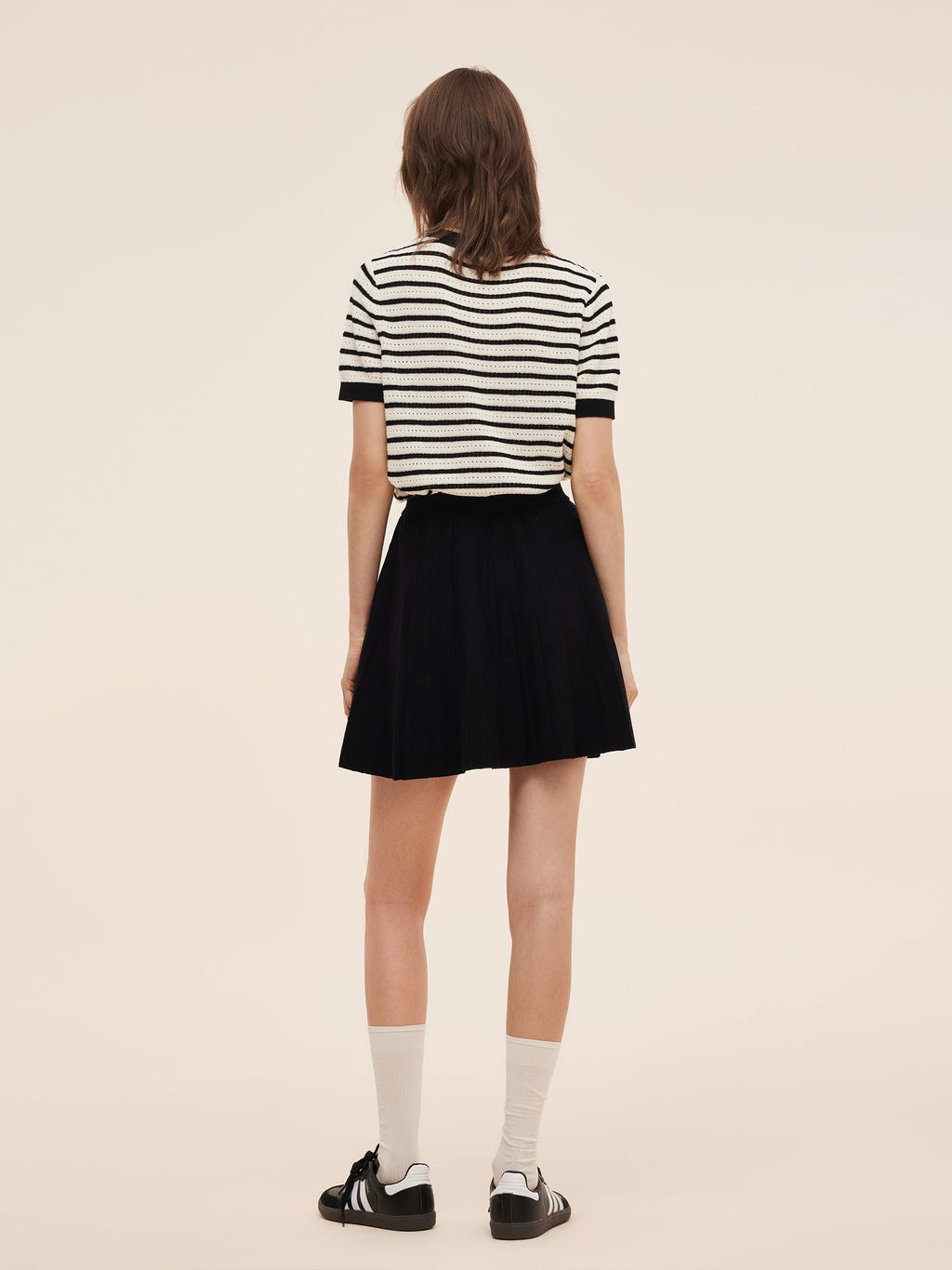 Cotton Heart Openwork T-Shirt