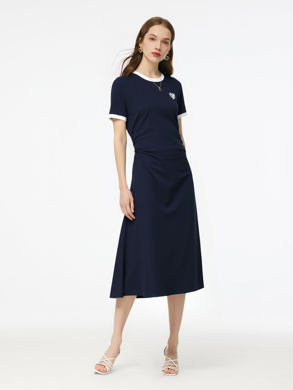Cotton-Blend Knit Midi