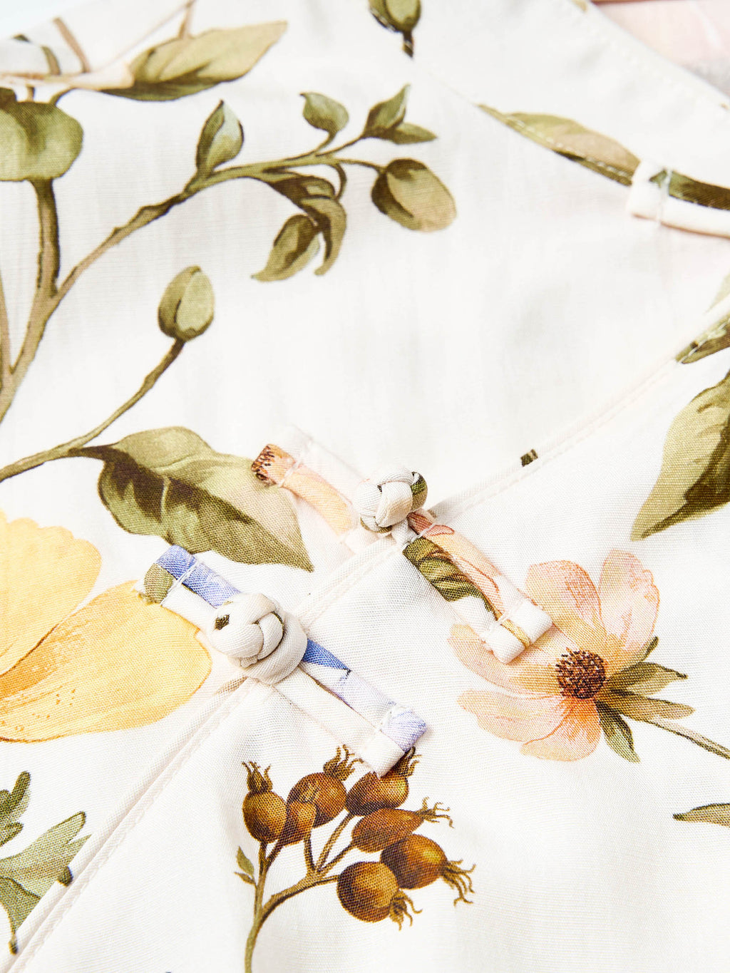 Floral Mandarin Maxi Dress