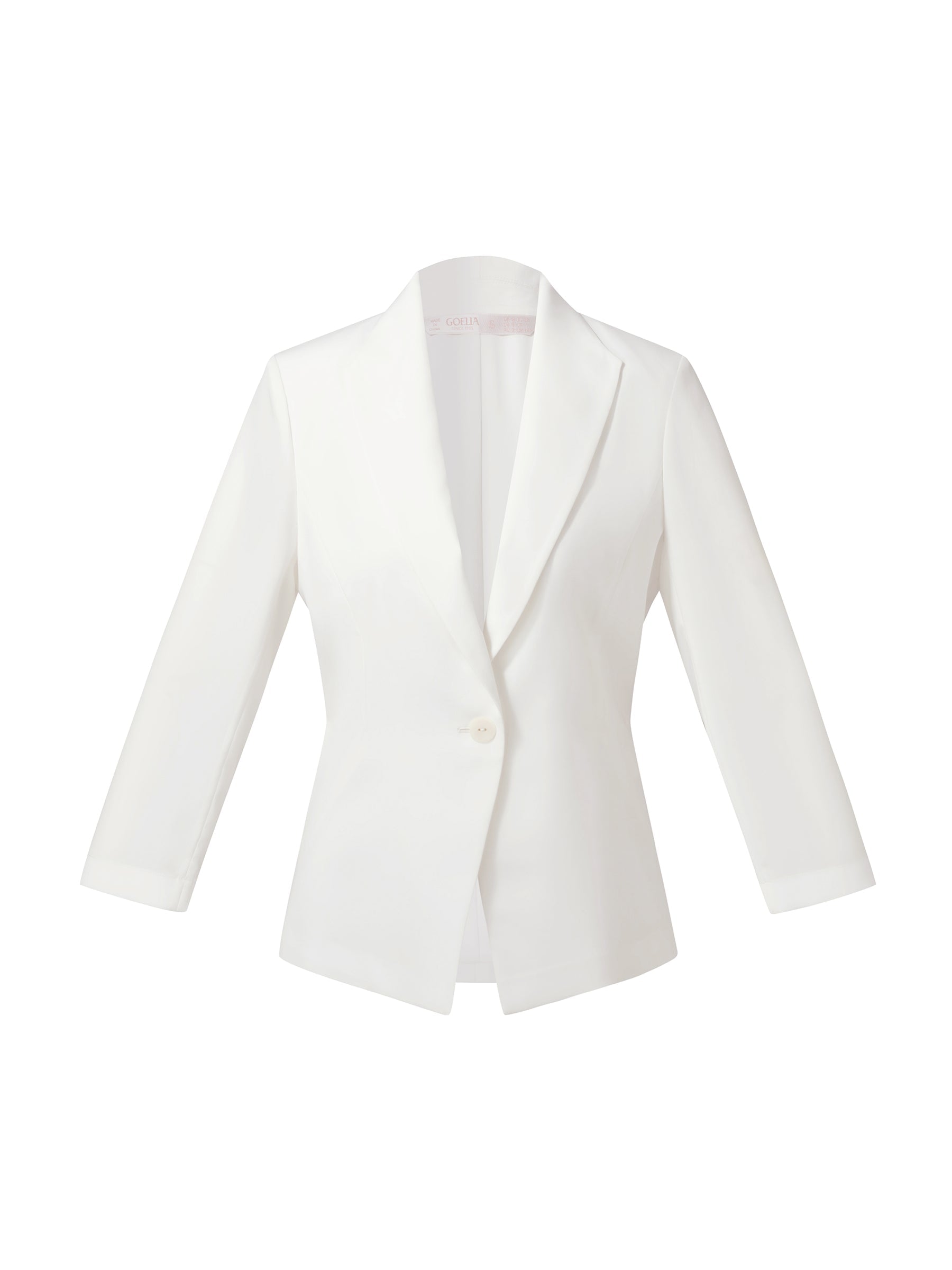 Triacetate Gathered Waist Blazer