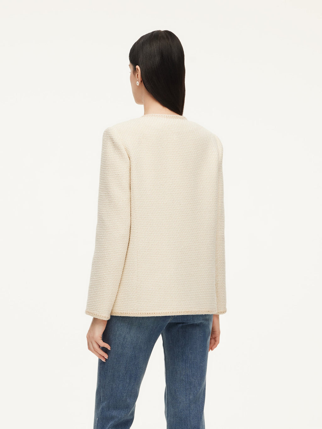 Shimmer Braided Wool Jacket