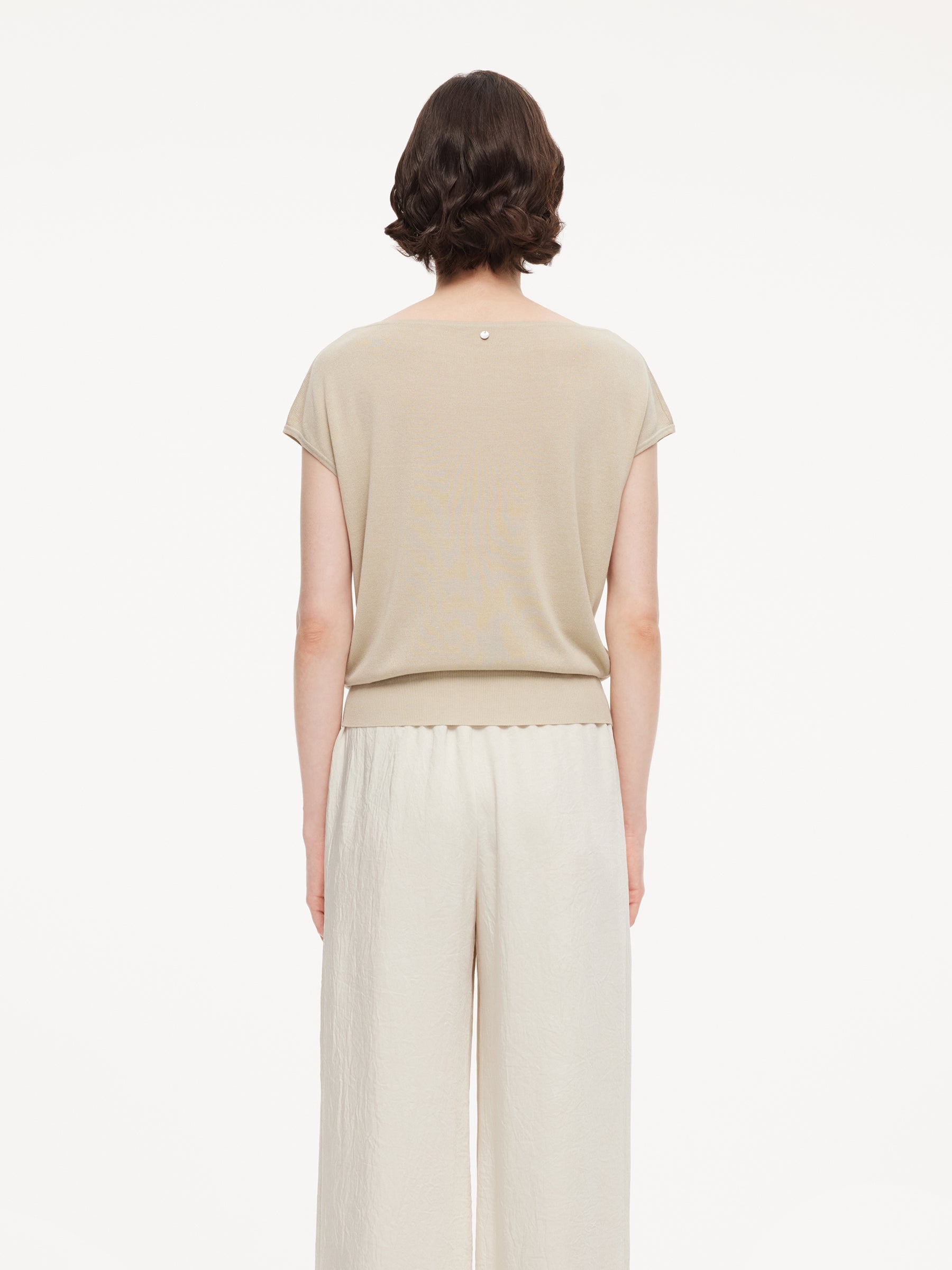 Tencel-Mulberry Silk Knit Top