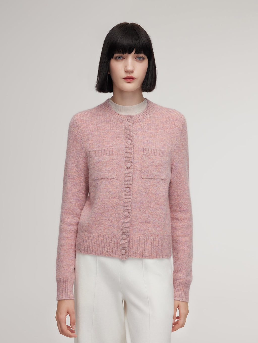 Alpaca-Wool Crochet Cardigan