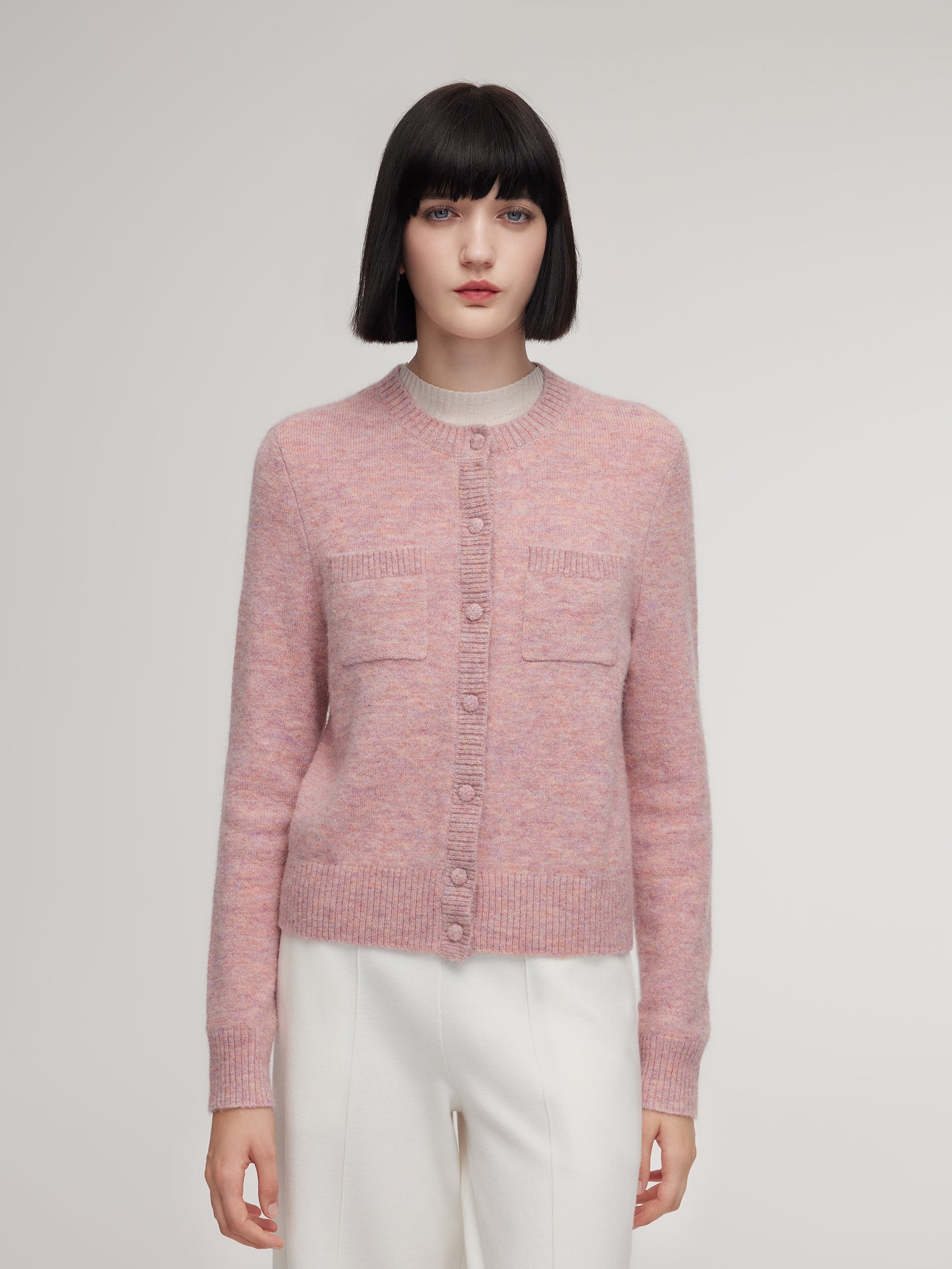 Alpaca-Wool Crochet Cardigan